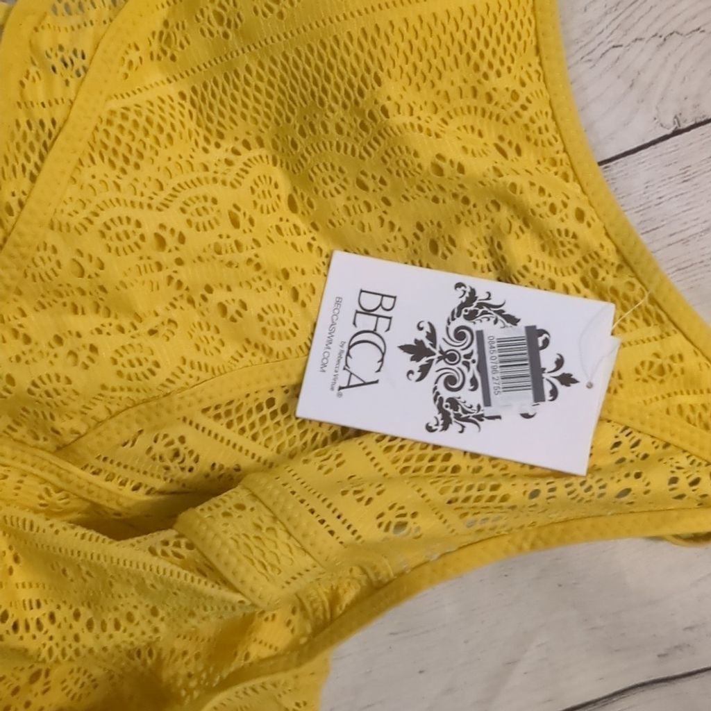 Other Becca yellow one piece swimsuit size large Size ONE SIZE - 6 Thumbnail