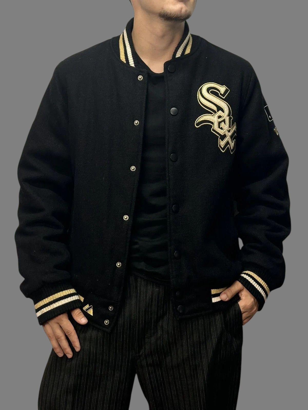 MLB Cooperstown White Sox Majestic Varsity Wool MLB Jacket Size US S / EU 44-46 / 1 - 2 Thumbnail