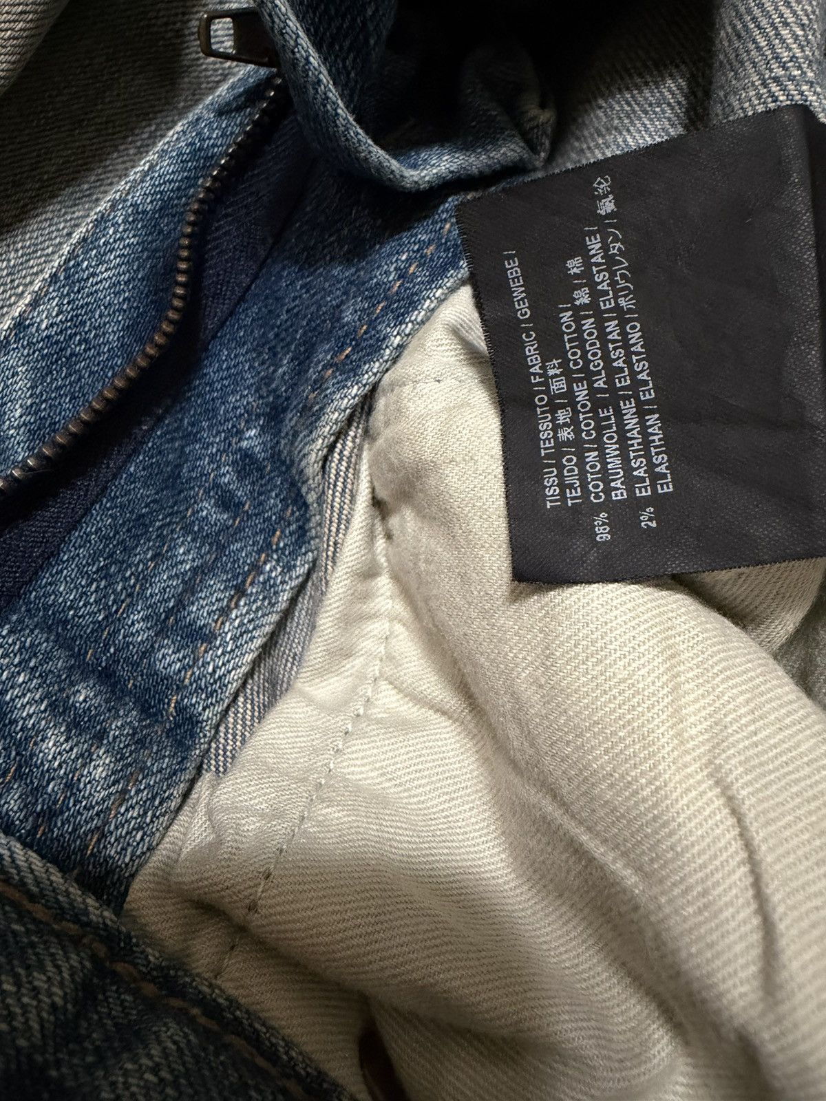 Hedi Slimane × Saint Laurent Paris 2015A/W Crash Denim Size US 28 / EU 44 - 6 Thumbnail