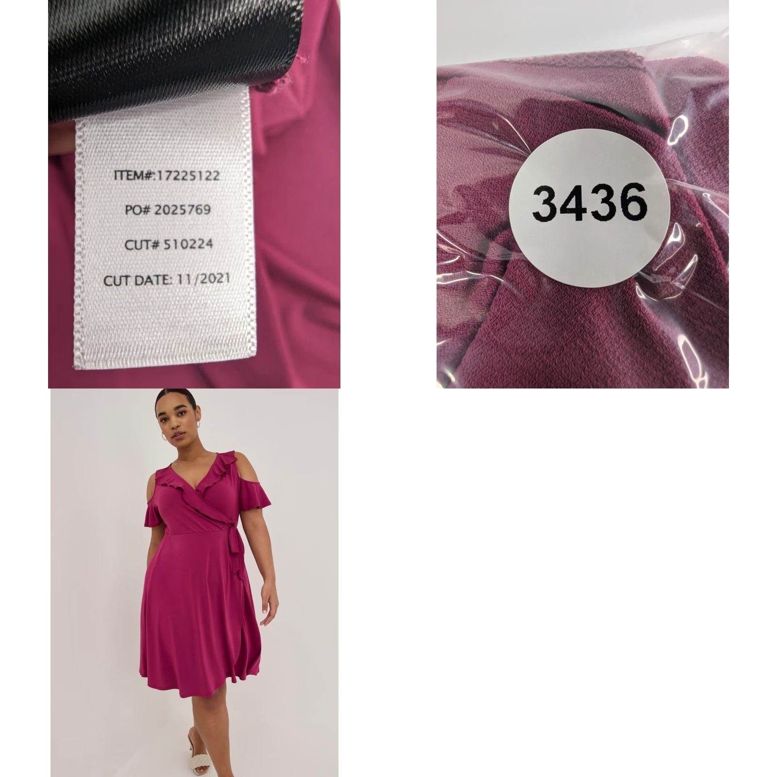 Torrid Torrid Boysenberry Mini Wrap Dress V-Neck Short Sleeve Tie 2 Plus size Womens Size XS / US 0-2 / IT 36-38 - 8 Thumbnail