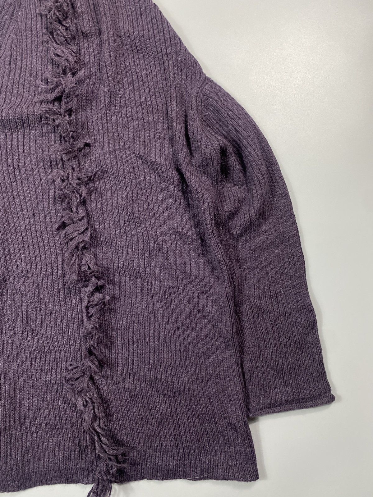 Yohji Yamamoto Archive! A/W 2010 Y’s- Asymmetrical Mohawk Knit Sweater Size US L / EU 52-54 / 3 - 14 Thumbnail