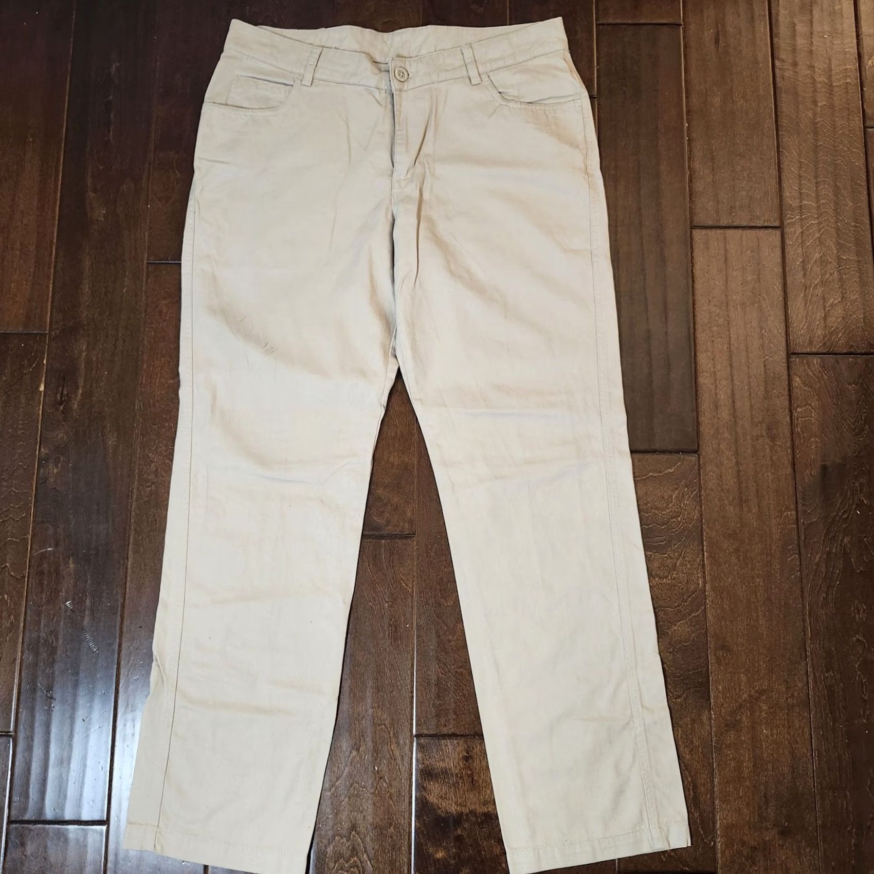 Vintage Columbia Mens Classic Beige Regular Fit Chino Pants - Size 36X34 - Minor Stains Size US 36 / EU 52 - 2 Thumbnail