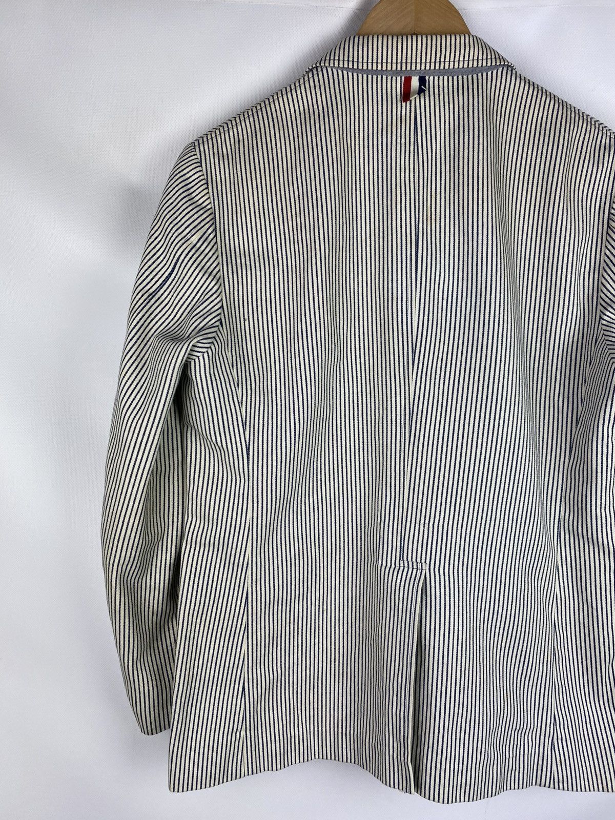 Thom Browne Thom Browne Men’s Striped Blazer Jacket Sport Coat Size 40 Size 40R - 10 Thumbnail