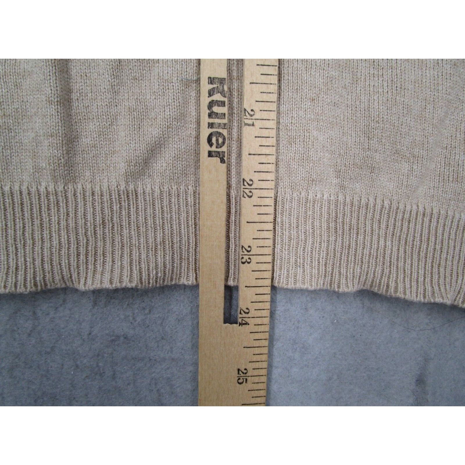 Ralph Lauren Lauren Ralph Lauren Pullover Sweater Women's XL Beige Silk Cashmere Blend Crew Neck Long Sleeve Size XL / US 12-14 / IT 48-50 - 6 Thumbnail