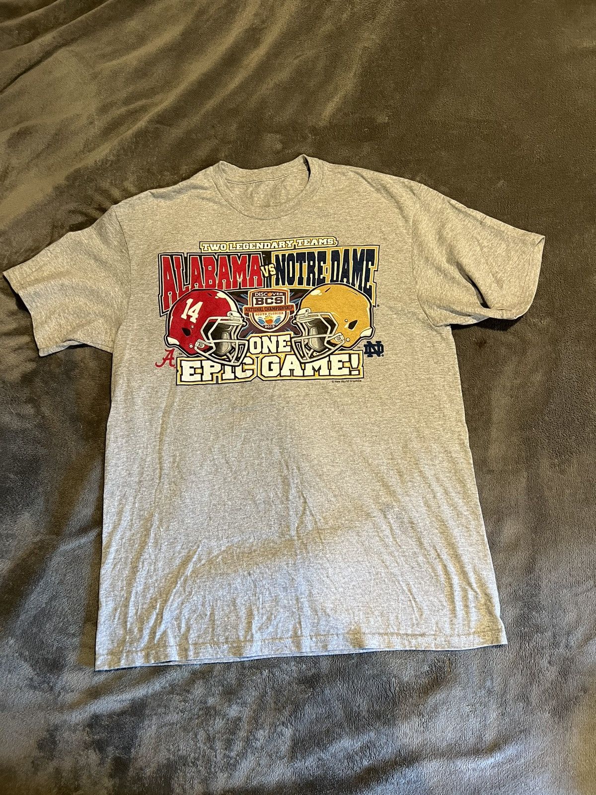 Other 2013 Alabama Vs Notre Dame Football National Championship T Size US L / EU 52-54 / 3 - 1 Thumbnail