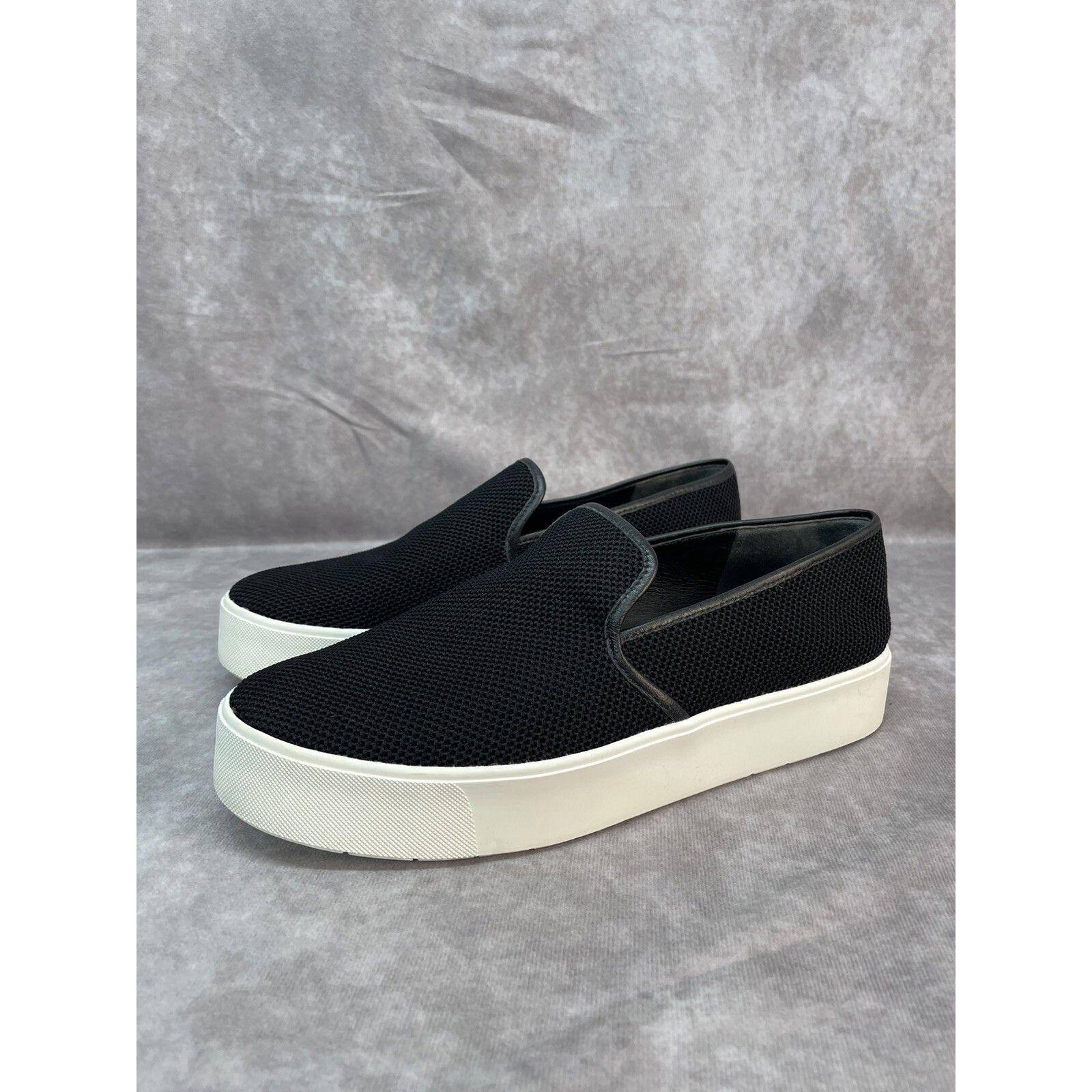 Vince Vince Perforated Slip-On Sneakers Loafers Black Womens SZ 11 Size US 9.5 / IT 39.5 - 4 Thumbnail