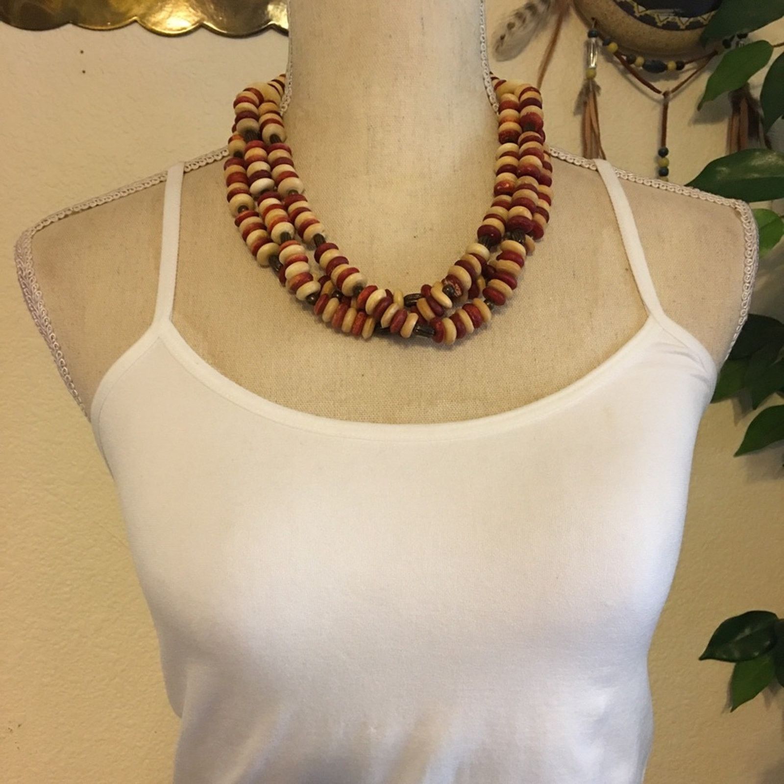 Vintage Vintage multi strand tribal look necklace Size ONE SIZE - 3 Thumbnail