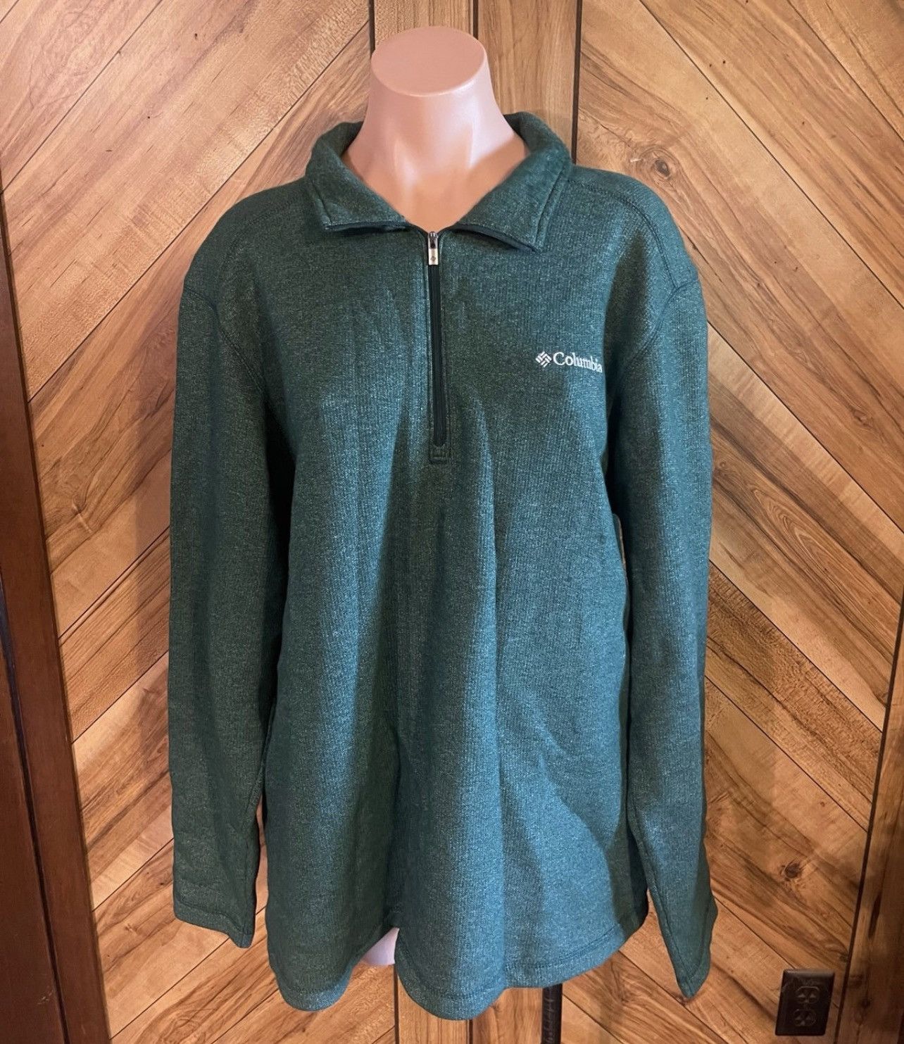 Columbia Columbia XL Green Hart Mountain III Half Zip Sweatshirt Size US XL / EU 56 / 4 - 2 Thumbnail