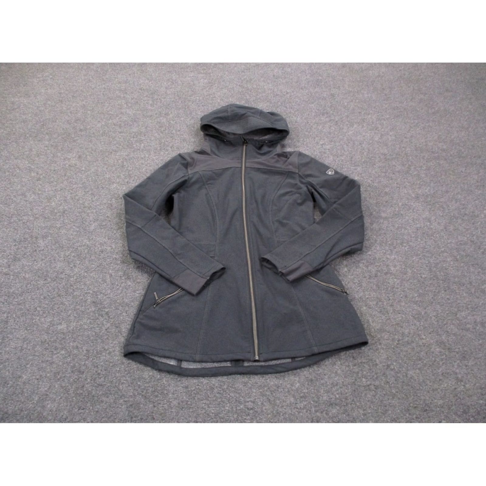 Vintage Kuhl Jacket Women S Gray Nylon Camping Hiking Jumper Hoodie Outdoors Parka Shirt Ladies S Gray Logo Pockets Hooded Zip Full Zip Thermal Size S / US 4 / IT 40 - 2 Thumbnail