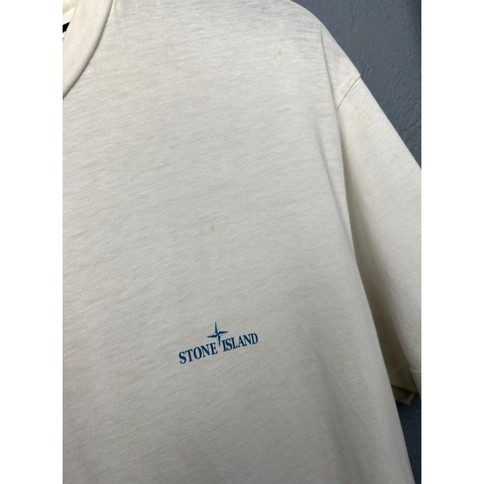 Stone Island Stone Island Mens Big Logo T-Shirt Size L White Cotton Short Sleeve Crew Neck Graphic Print Logo Mens L White Stone Island Size US L / EU 52-54 / 3 - 7 Thumbnail