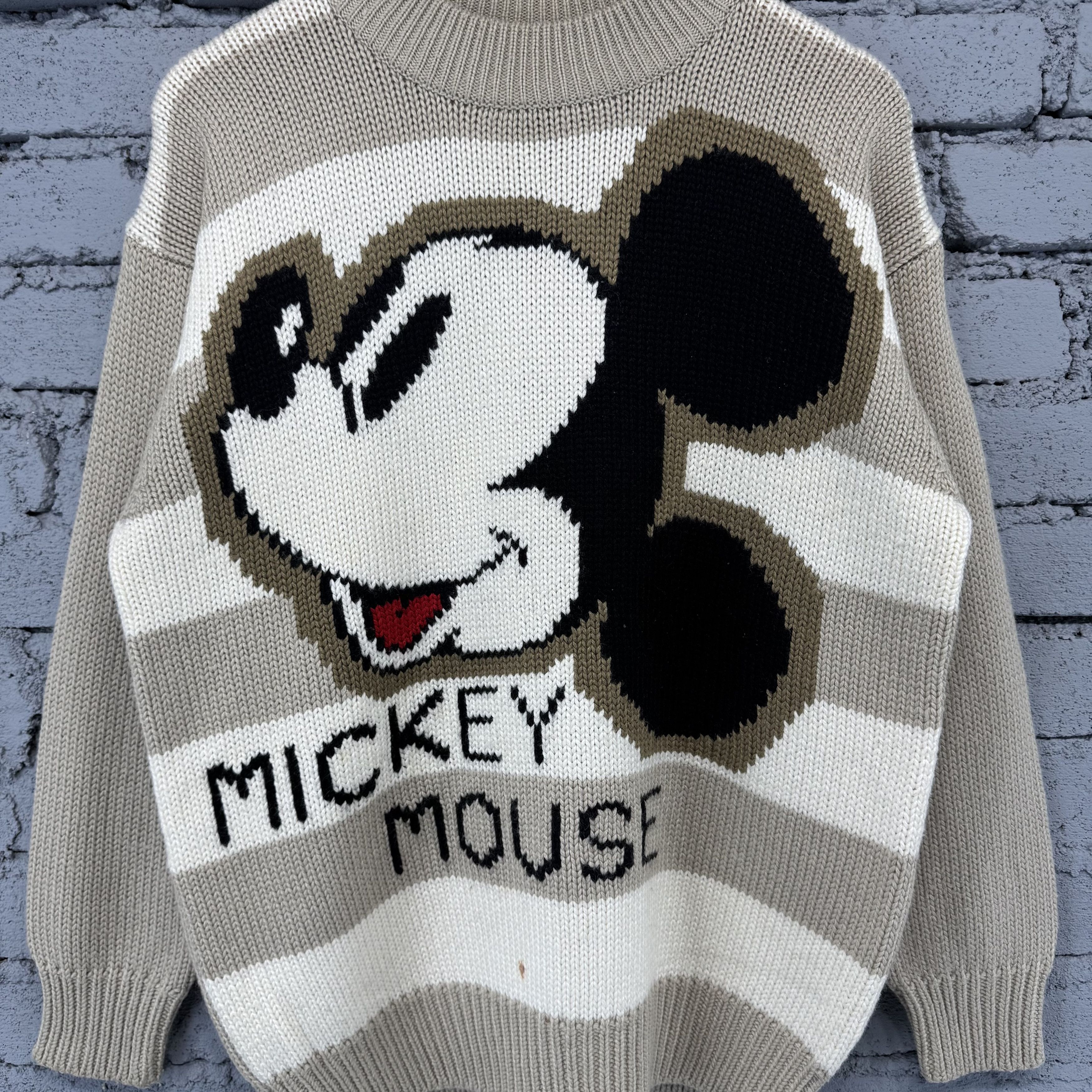 Mickey Mouse Vintage Mickey Mouse Overprint Knit Sweater Streetwear Size US M / EU 48-50 / 2 - 3 Thumbnail