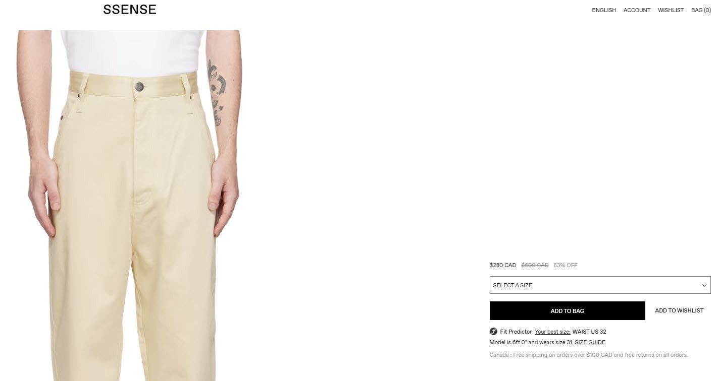 AMI (BNWT) Ami Alexandre Mattiussi Trouser, Alex-fit, 32, Beige Size US 32 / EU 48 - 9 Thumbnail