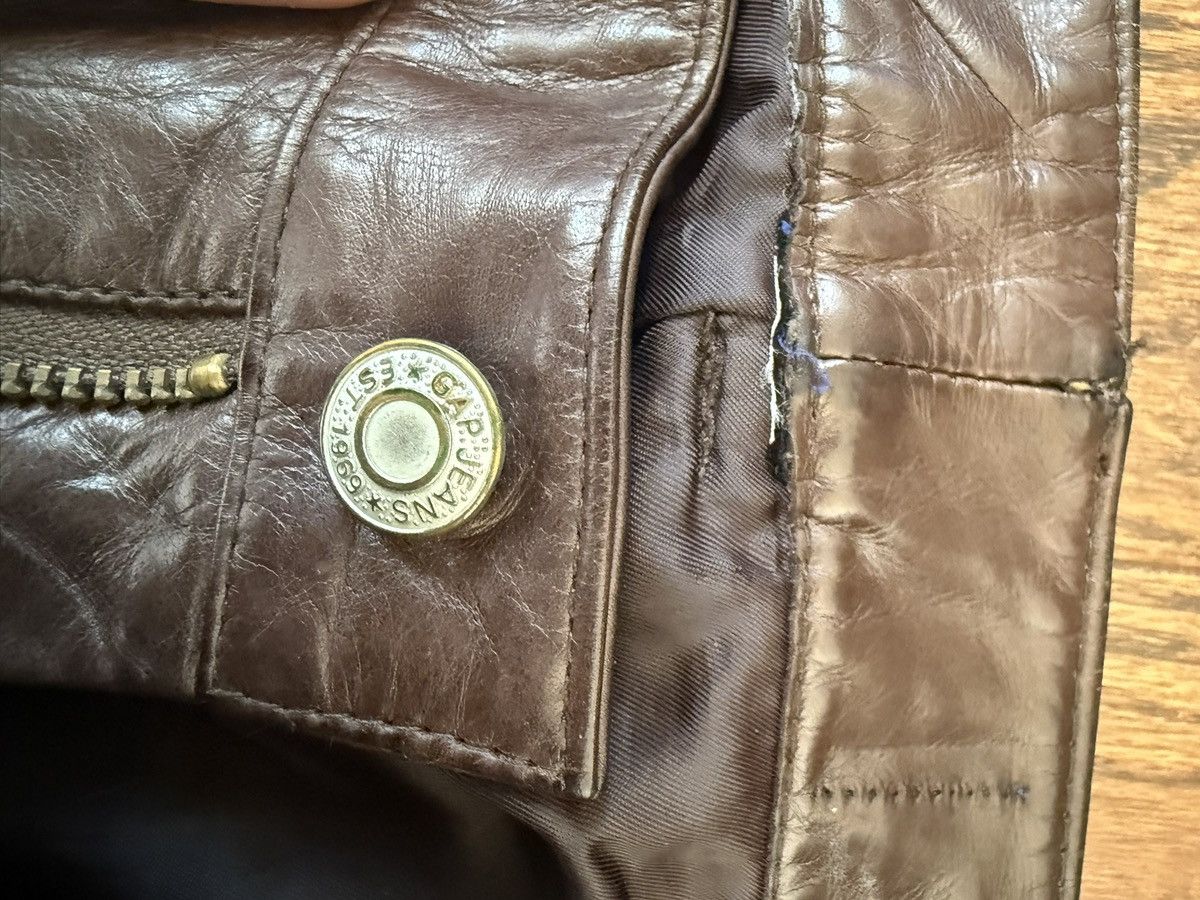Gap Vintage Gap Brown Leather Pants Size US 30 / EU 46 - 3 Thumbnail