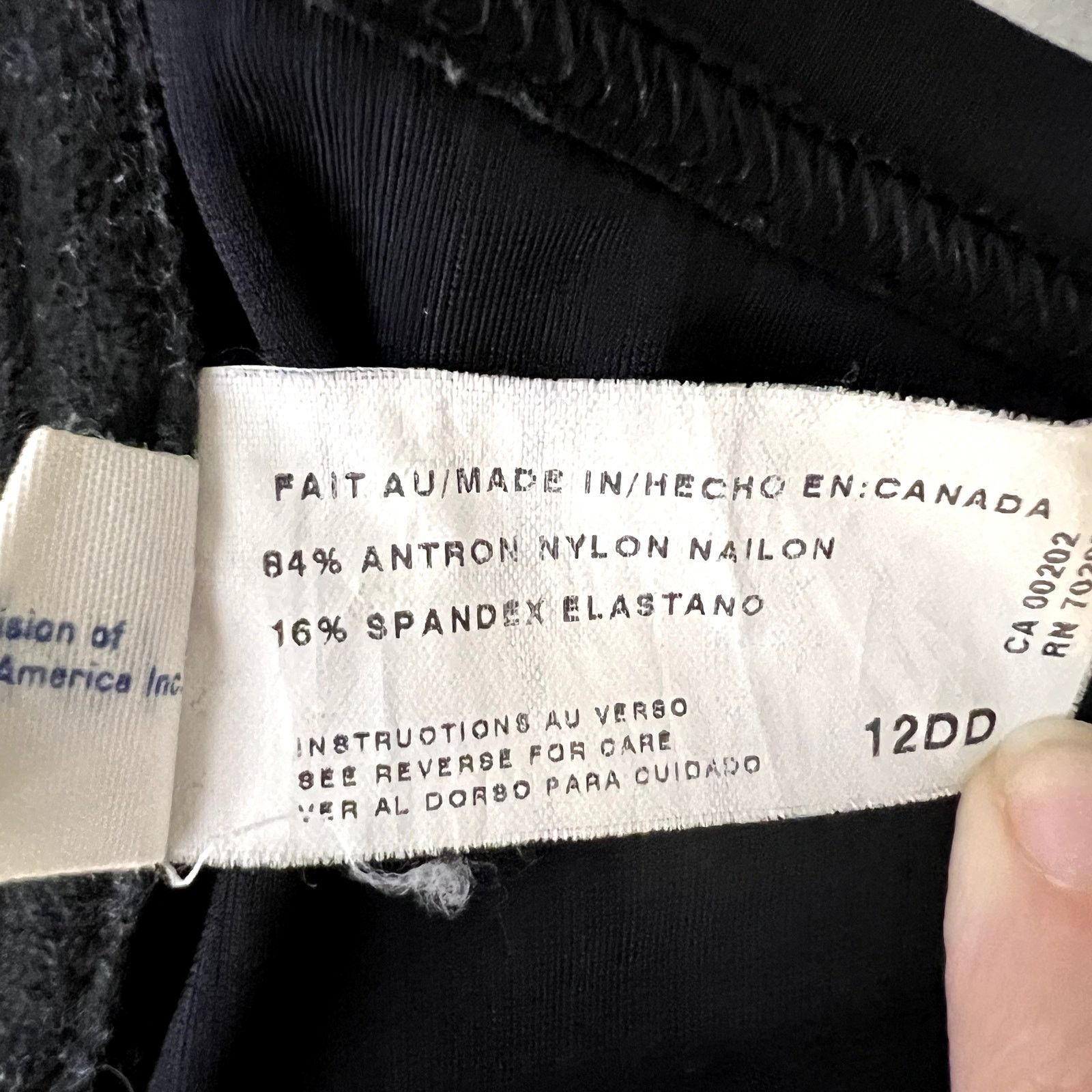 Other Vintage Christina Krista Black Textured Bikini Top Size XL / US 12-14 / IT 48-50 - 8 Thumbnail