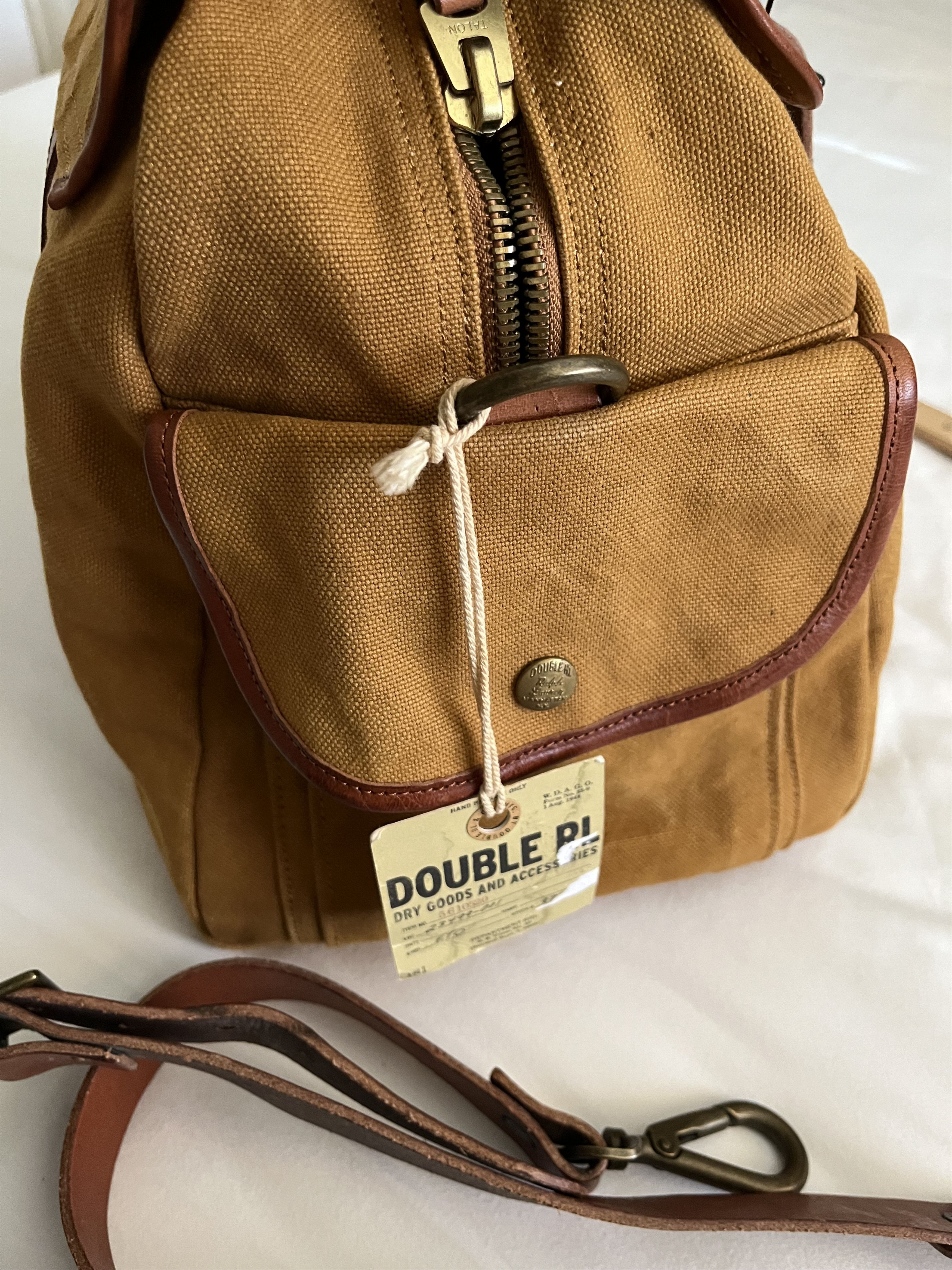 RRL Ralph Lauren Vintage RRL Canvas/Leather Shoulder Bag Size 26 - 2 Thumbnail