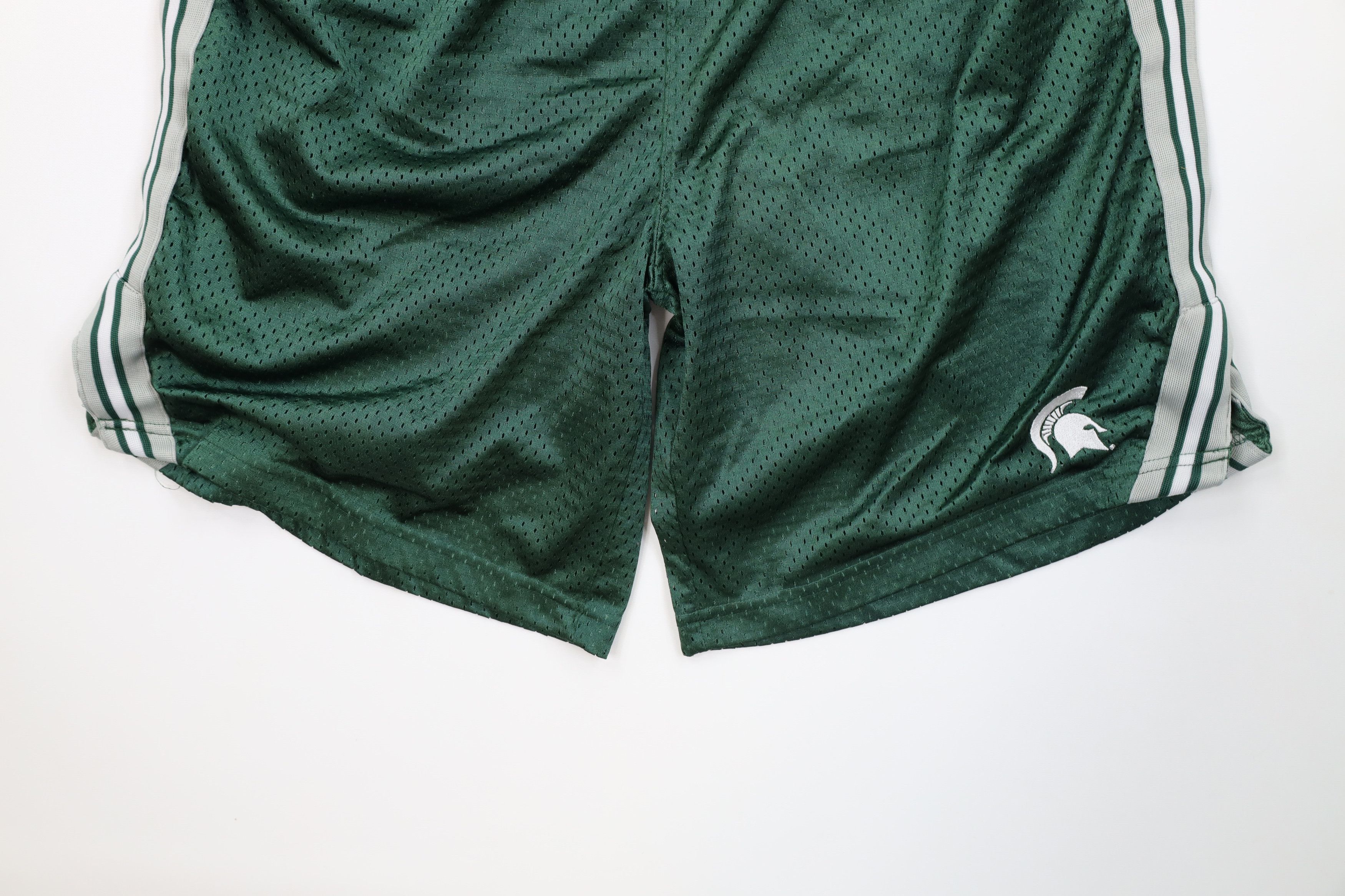 Vintage Vintage Michigan State University Mesh Basketball Shorts Size US 34 / EU 50 - 4 Thumbnail