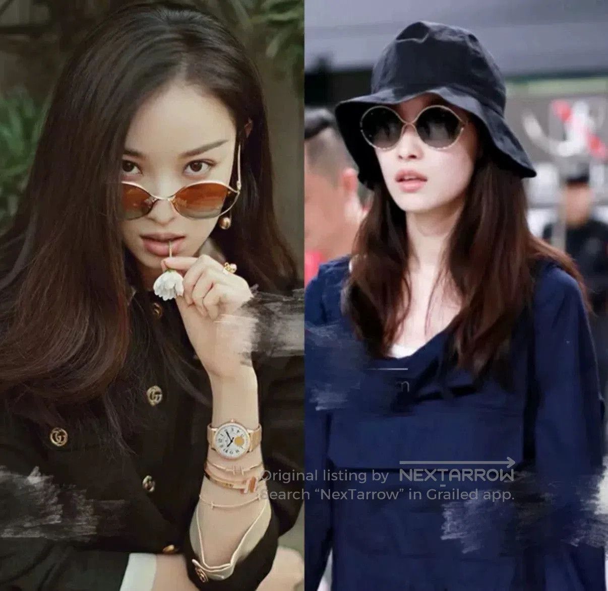 Gucci Gucci Pearl Sunglasses Ni Ni Style. Size ONE SIZE - 5 Thumbnail