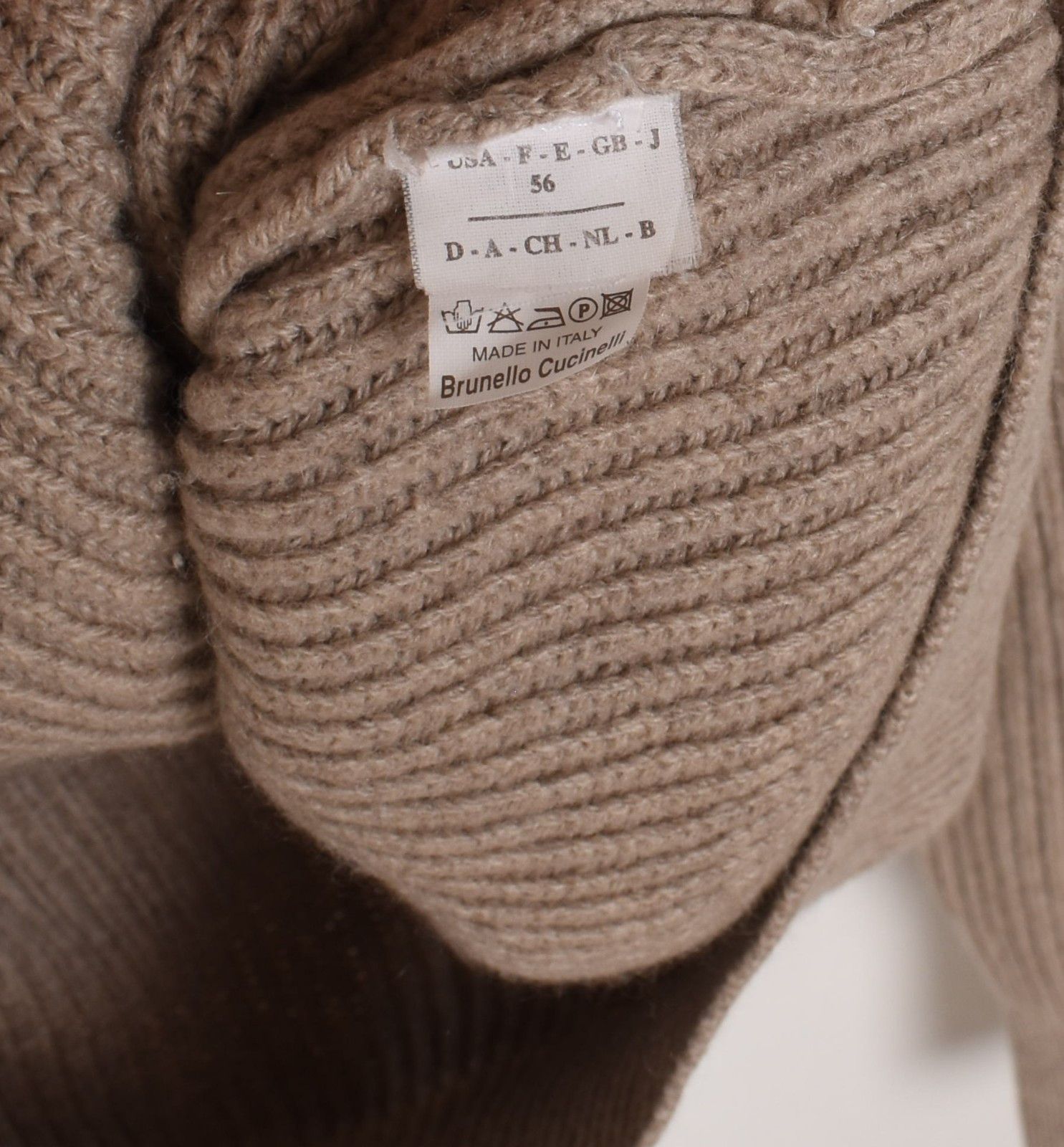 Brunello Cucinelli Brunello Cucinelli Men Sweater Knit Cashmere Crew XL, S1539 Size US XL / EU 56 / 4 - 6 Thumbnail