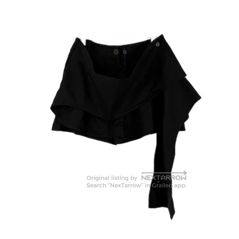 Louis Vuitton Louis Vuitton Black linen irregular skirt Size 37" - 1 Thumbnail