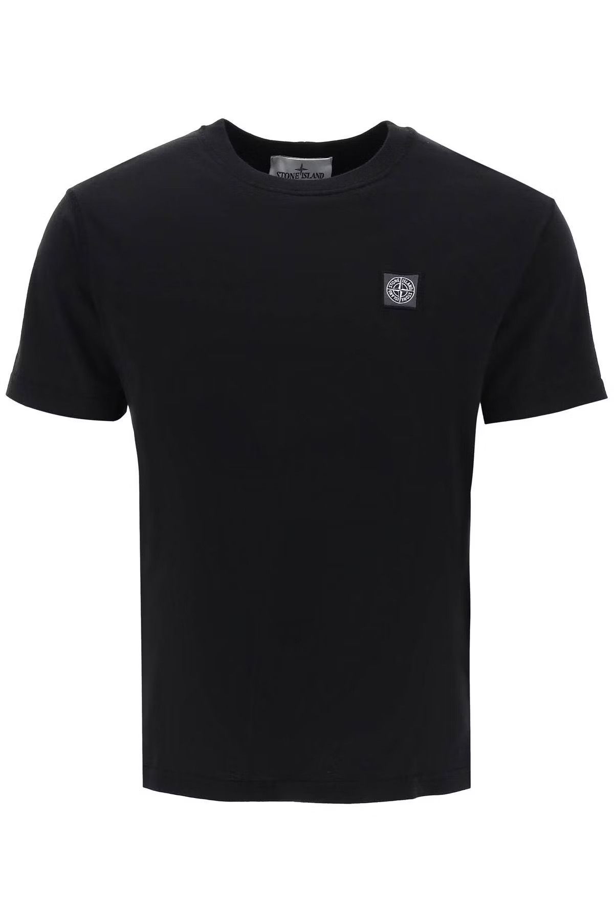 image of Stone Island O1S22I1N0524 Crewneck T-Shirt In Black, Men's (Size Small)