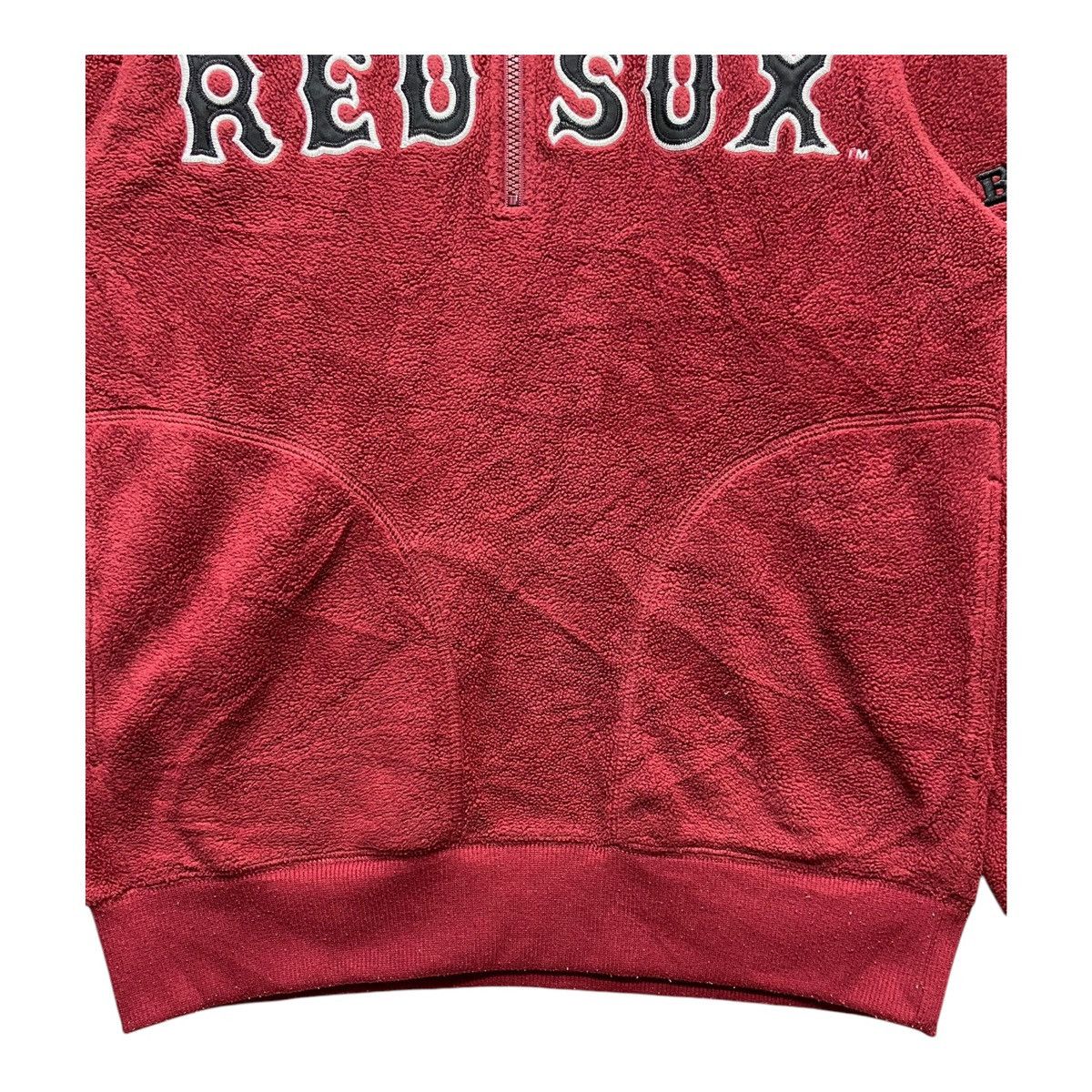 MLB MLB X Uniqlo Red Sox Baseball Fleece Quarter Zip Size L Size US L / EU 52-54 / 3 - 5 Thumbnail