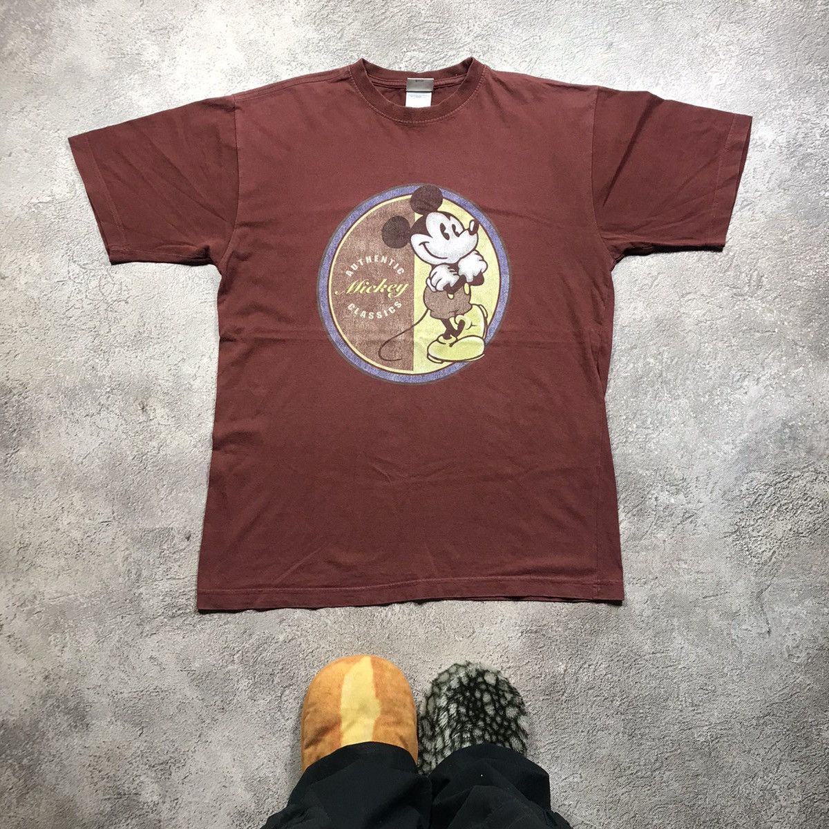 Vintage Vintage 90s Disney Mickey Mouse Sun Faded Graphic Tee Y2K XL Size US XL / EU 56 / 4 - 1 Thumbnail