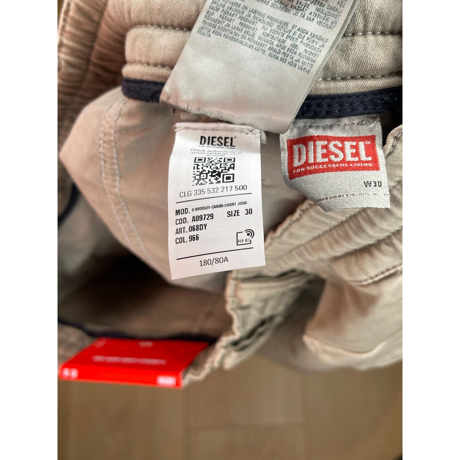 Diesel Diesel D-Krooley Cargo Short Jogg – NWT Size: 30 Size US 30 / EU 46 - 6 Thumbnail