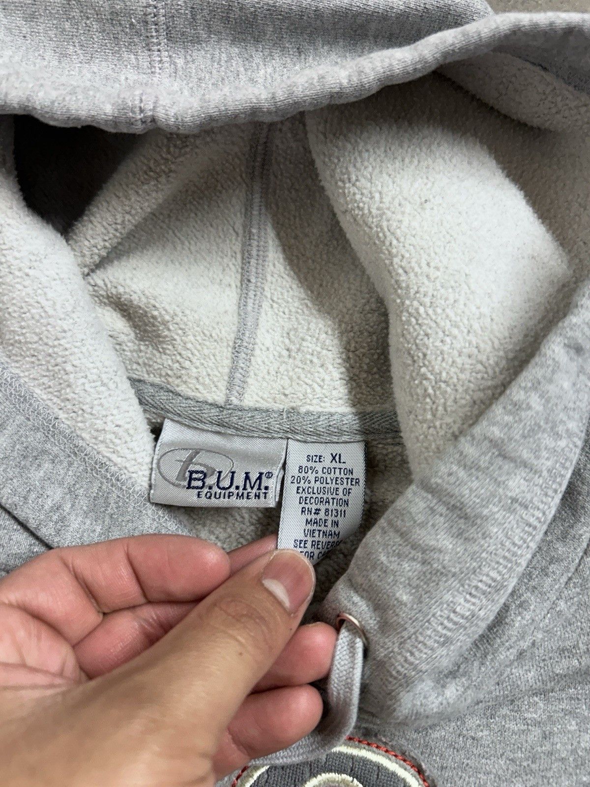 B.U.M Equipment Vintage Y2K BUM Equipment Pullover Logo Hoodie Boxy XL Size L / US 10 / IT 46 - 3 Thumbnail