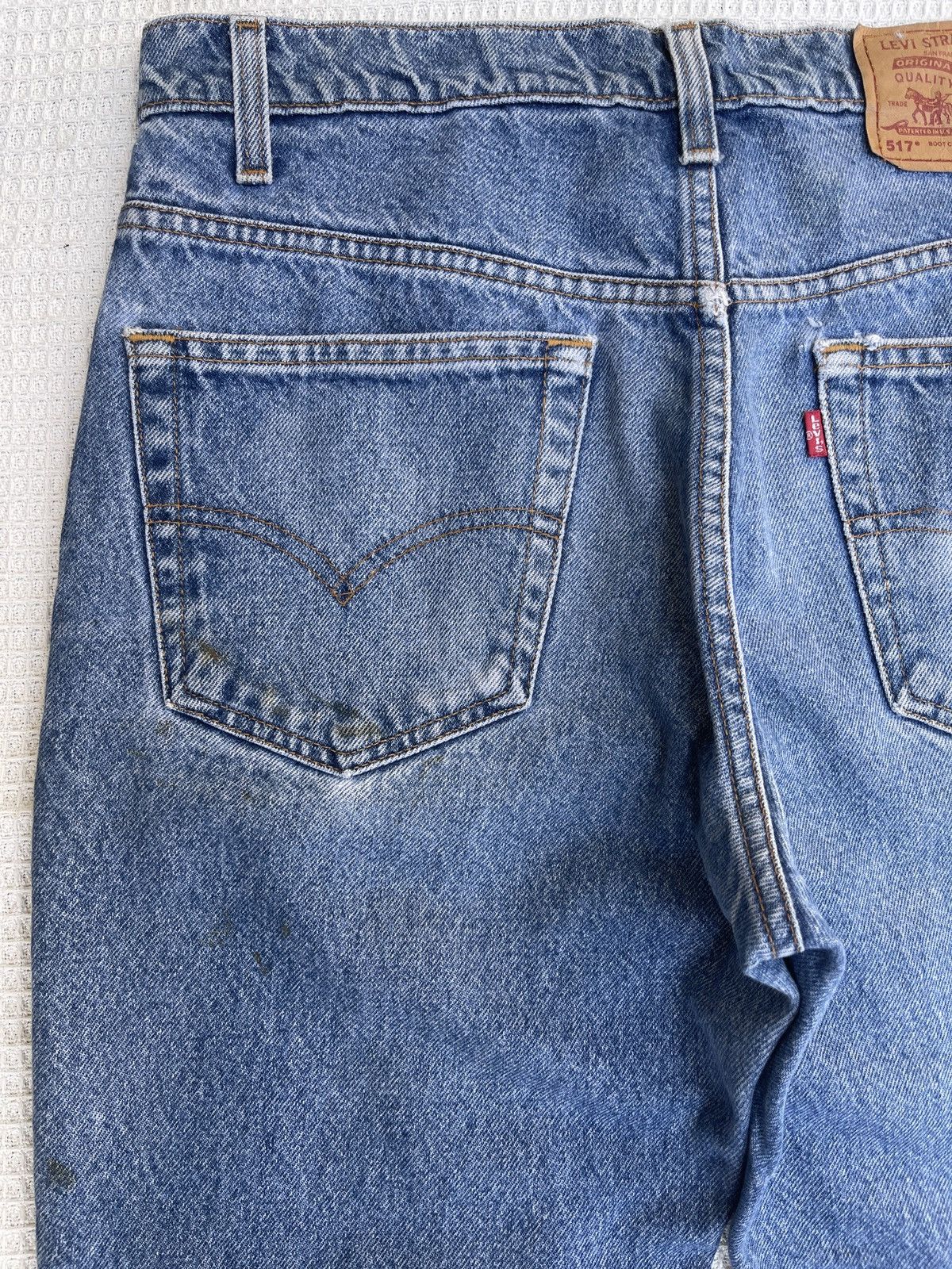 Levi's Rare🔥Vtg 90s Levis 517 Boot Cut Light Wash Jeans Size US 33 - 9 Thumbnail