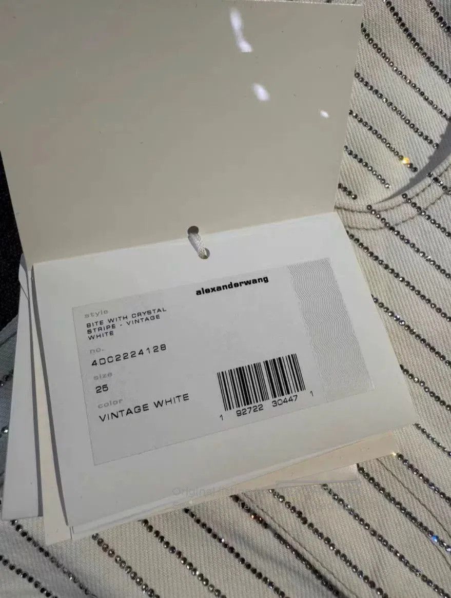 Alexander Wang Alexander Wang Crystal Stripe Denim Shorts. Size 25" / US 0 / IT 36 - 8 Thumbnail