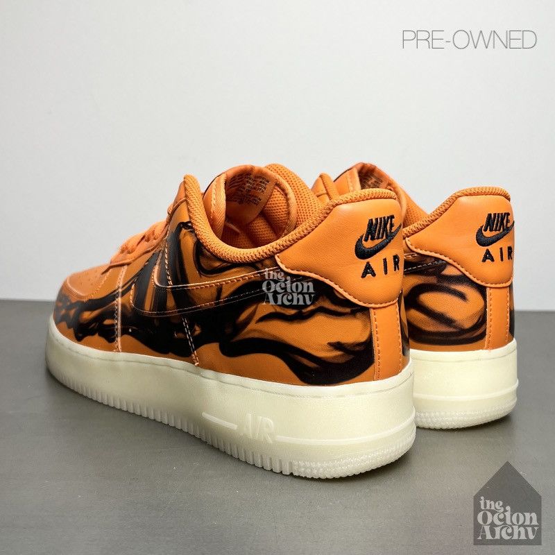 Nike 2020 Nike Air Force 1 Low 'Orange Skeleton' CU8067-800 Size US 11 / EU 44 - 2 Thumbnail