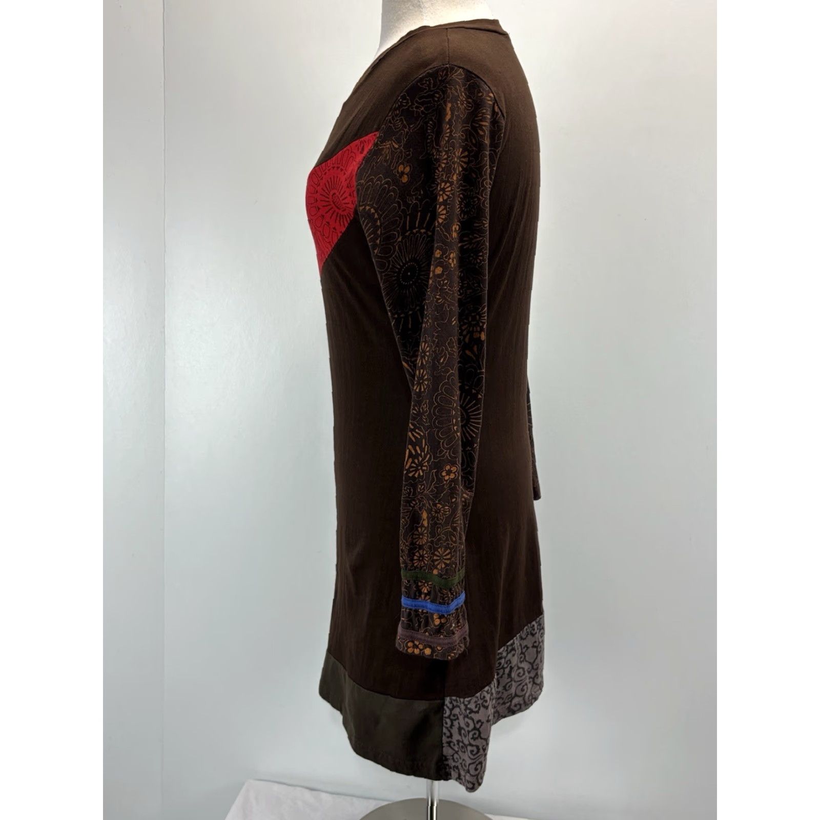 Kathmandu KATHMANDU Kathmandu 100% Cotton Mini Dress Brown M L Hippie Boho Courtship? Not applicable Size M / US 6-8 / IT 42-44 - 2 Thumbnail