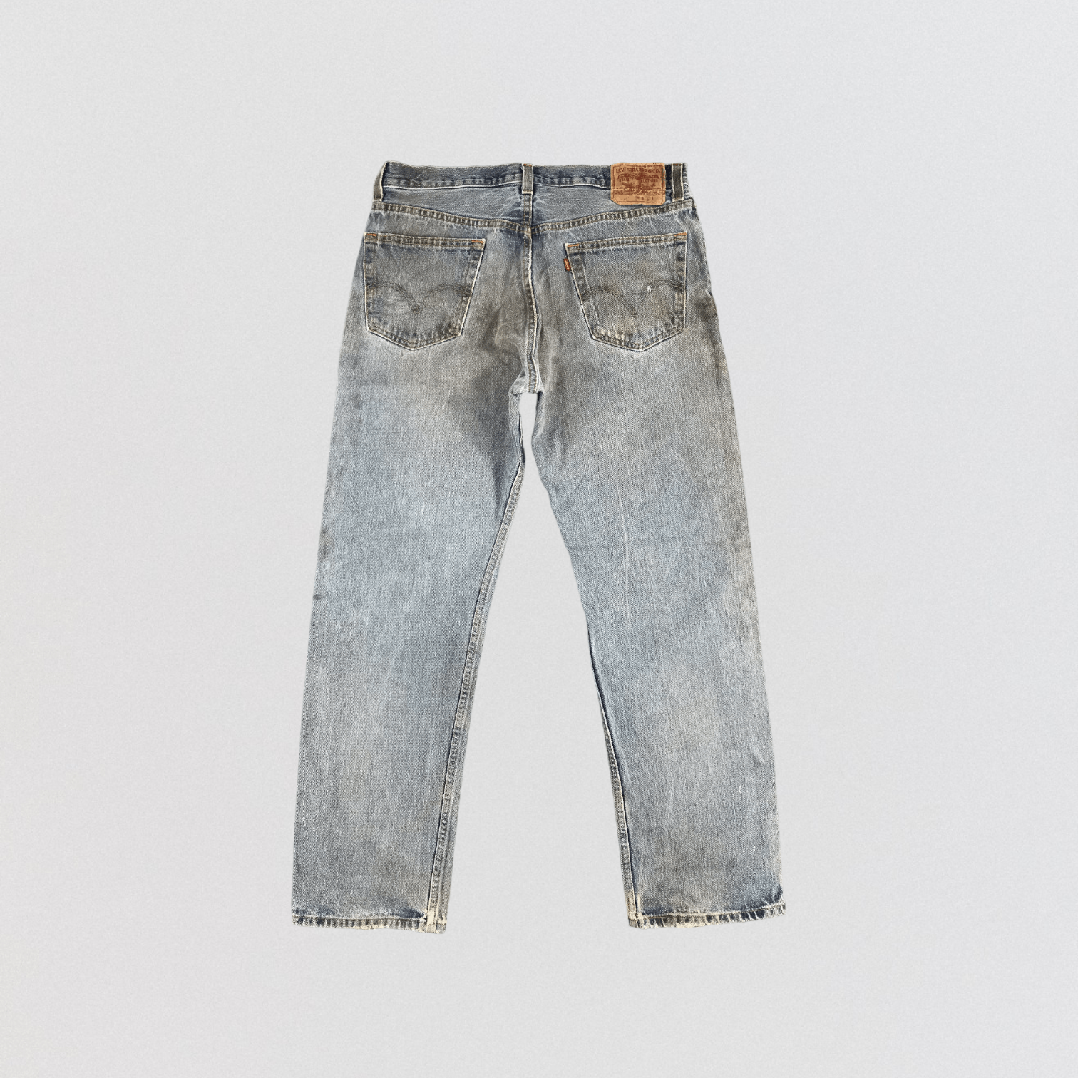 Levi's × Vintage Vintage Dirty Oil Levis 505 Jeans-JM1127 Size US 37 - 2 Thumbnail