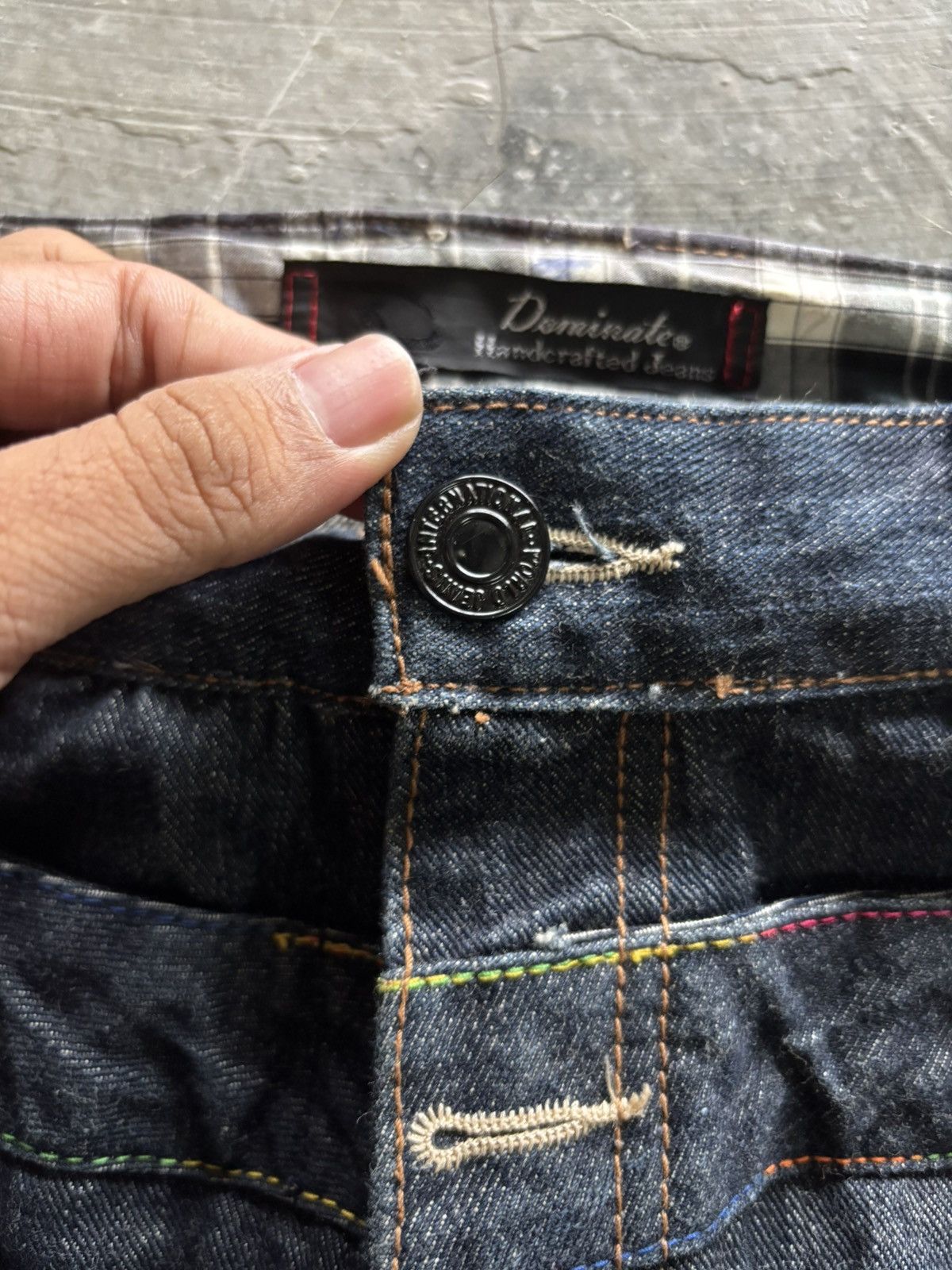Hysteric Glamour Double waist dominated handcrafted jeans punk japanese jeans Size US 33 - 3 Thumbnail