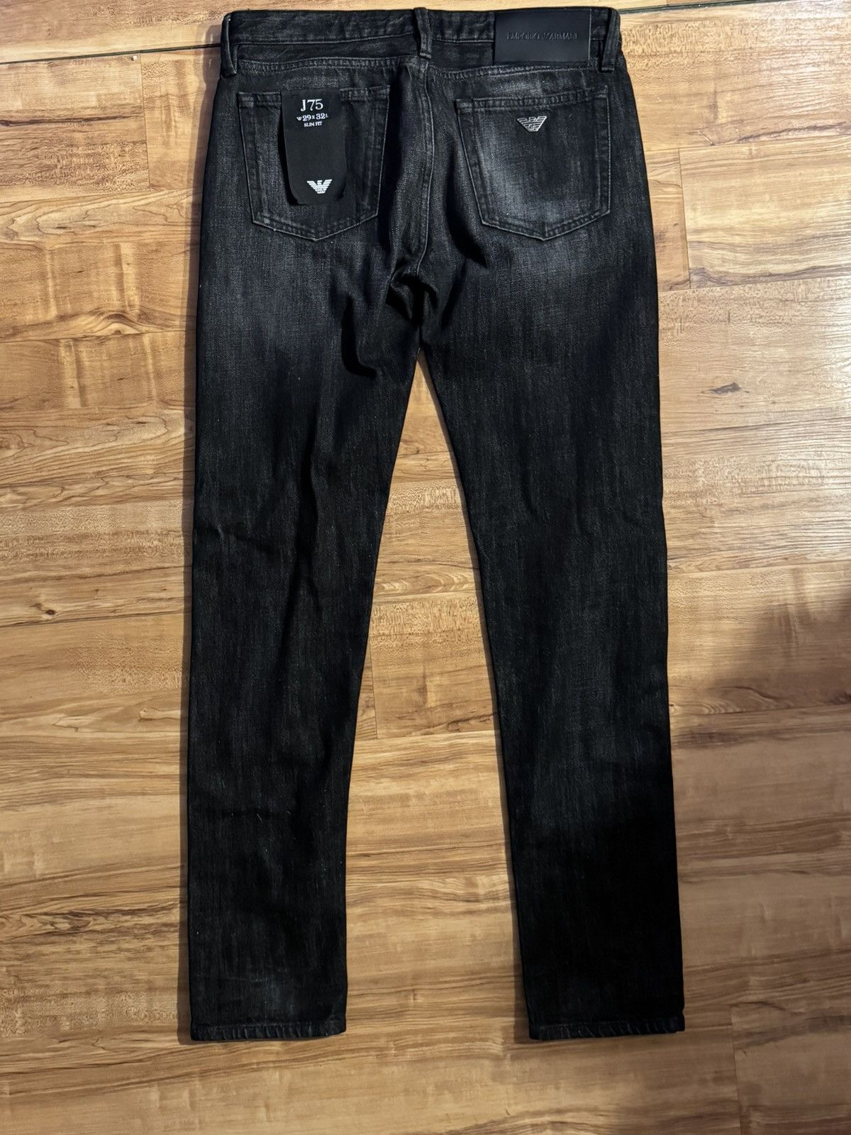 Armani × Emporio Armani Emporio Armani j75 Distressed Jeans 29x32 Size US 29 - 4 Thumbnail