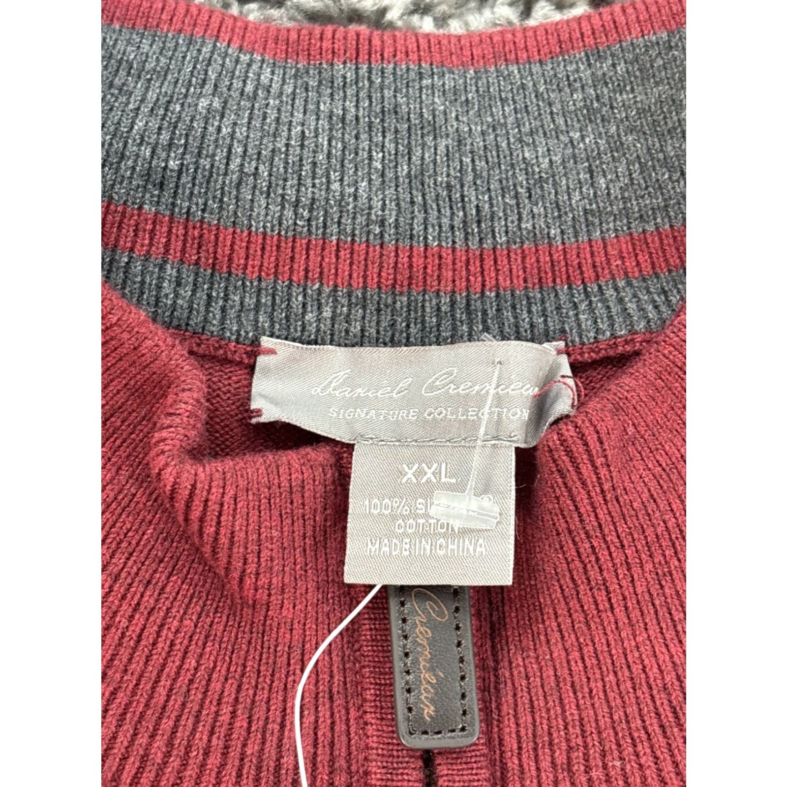 Cremieux Daniel Cremieux 1/4 Zip Sweater Vest Men’s 2XL Red Knit Sleeveless Mock Neck Casual Winter Fall Spring Size US XXL / EU 58 / 5 - 4 Thumbnail