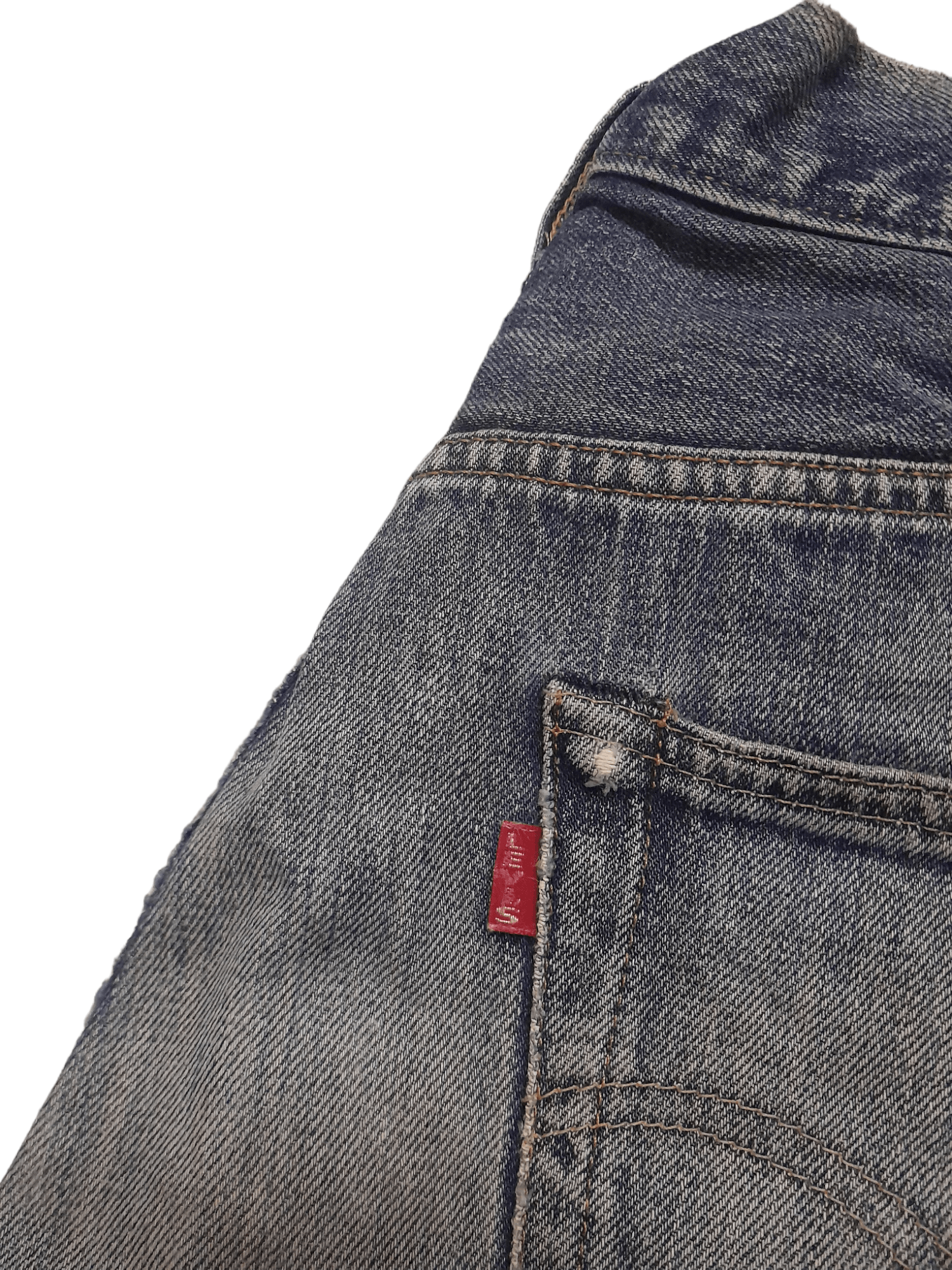 Levi's 90s Levis 501XX Big E Selvedge Button 555 (J9) w30 Size US 30 / EU 46 - 11 Thumbnail