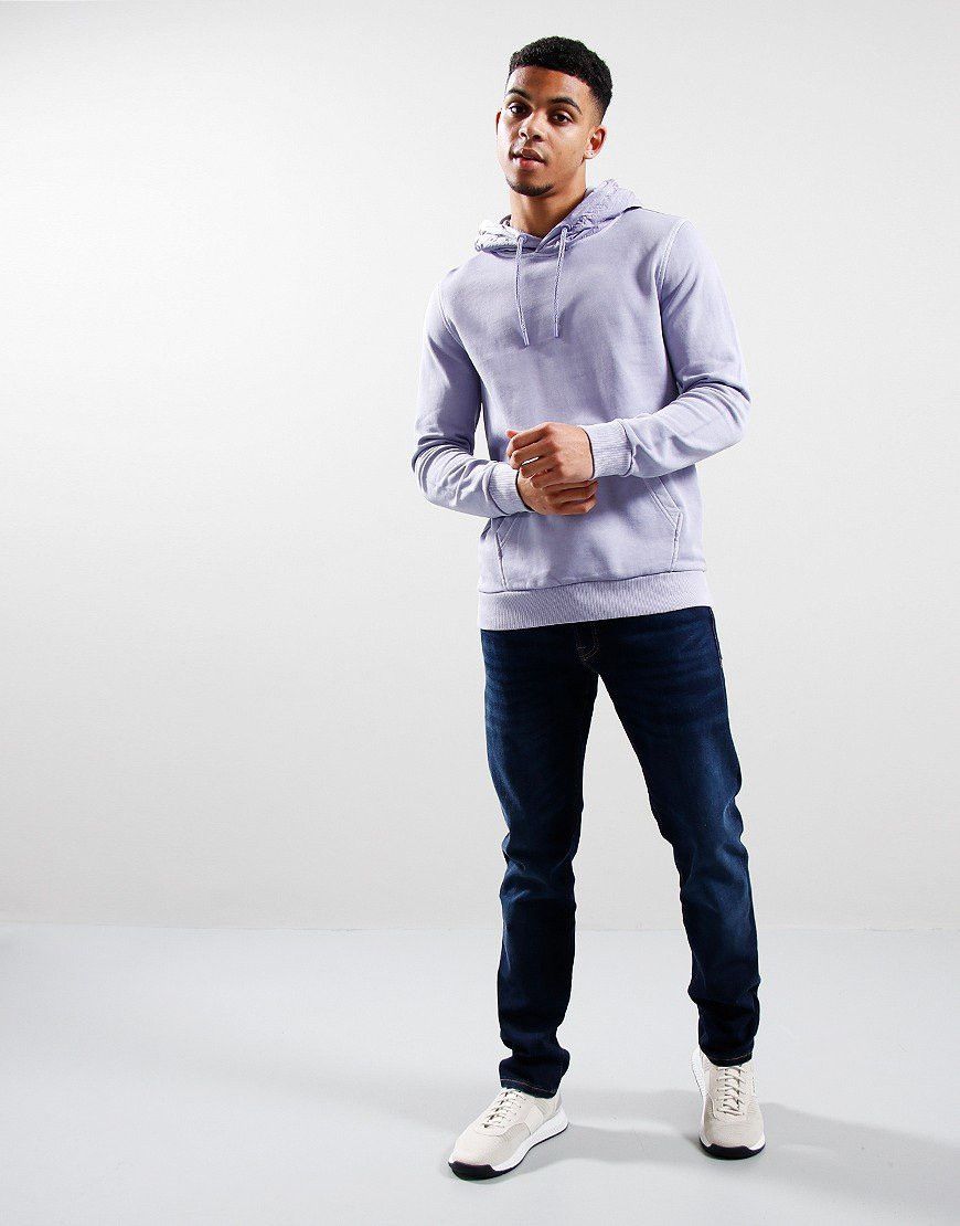 Hugo Boss BOSS Hoodie Lilac Purple Nylon Logo Hood Factory Washed Look Size US XL / EU 56 / 4 - 4 Thumbnail