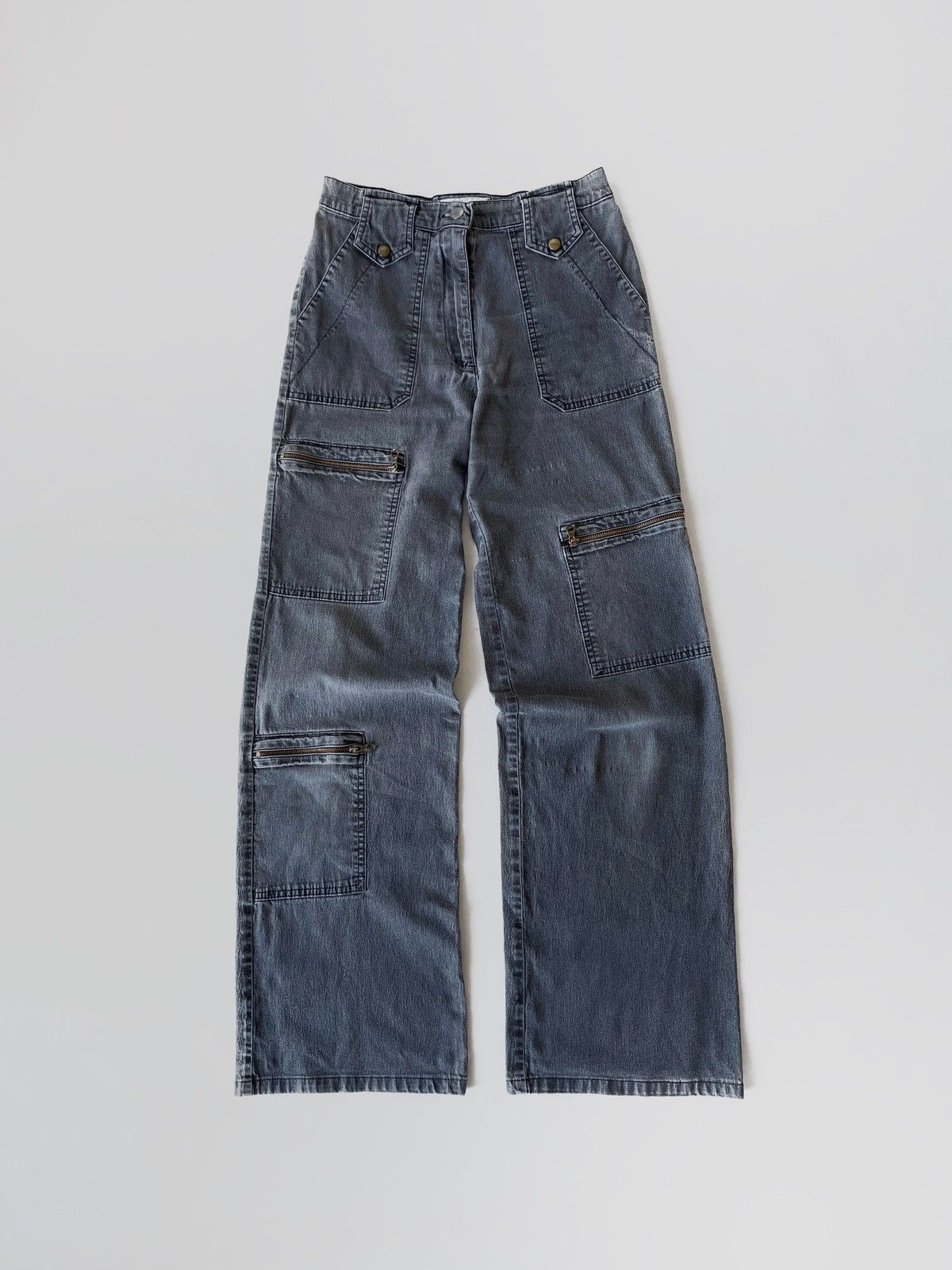 Japanese Brand Vintage Y2K Biggy pocket pants Japanese style Size 26" / US 2 / IT 38 - 1 Thumbnail