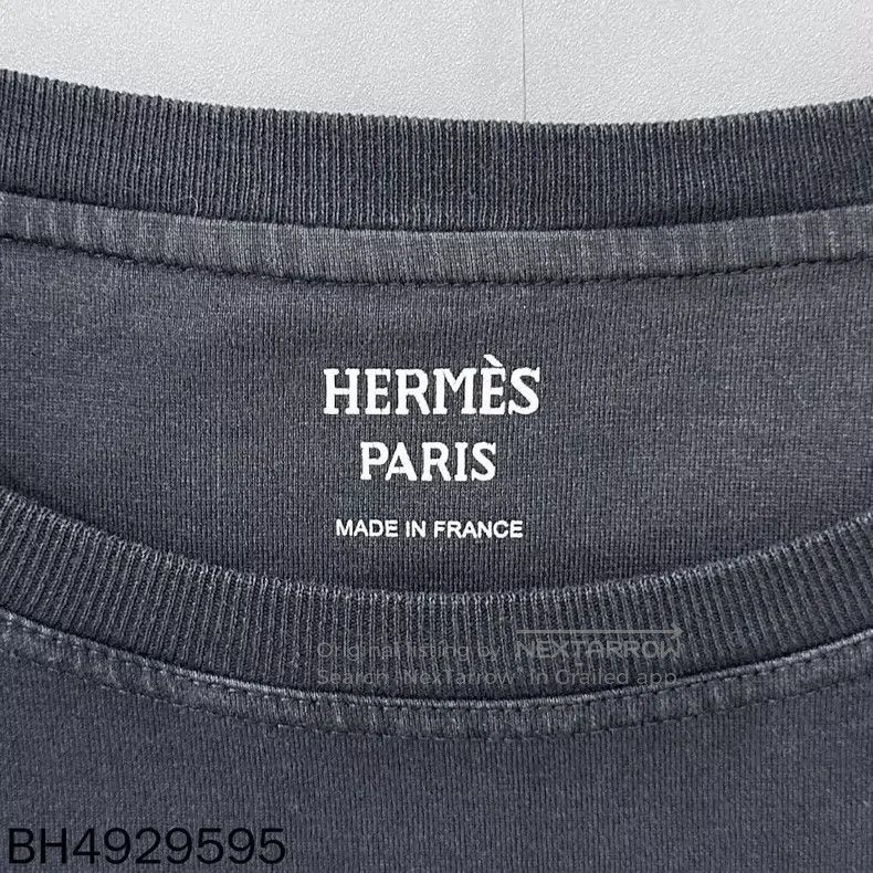 Hermes Hermes Black Embossed Pocket Short-Sleeve Size XXS / US 00 / IT 34 - 4 Thumbnail