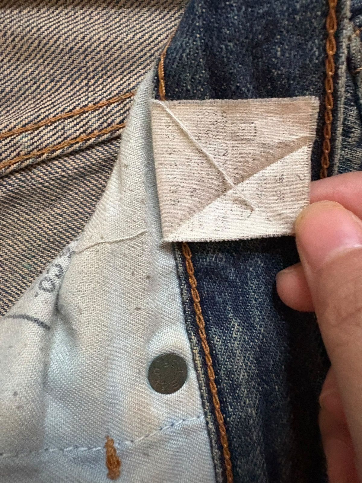 Levi's Vintage 80s Levis Big E Selvedge Rusty Mud Wash Loose Jeans Size US 29 - 12 Thumbnail