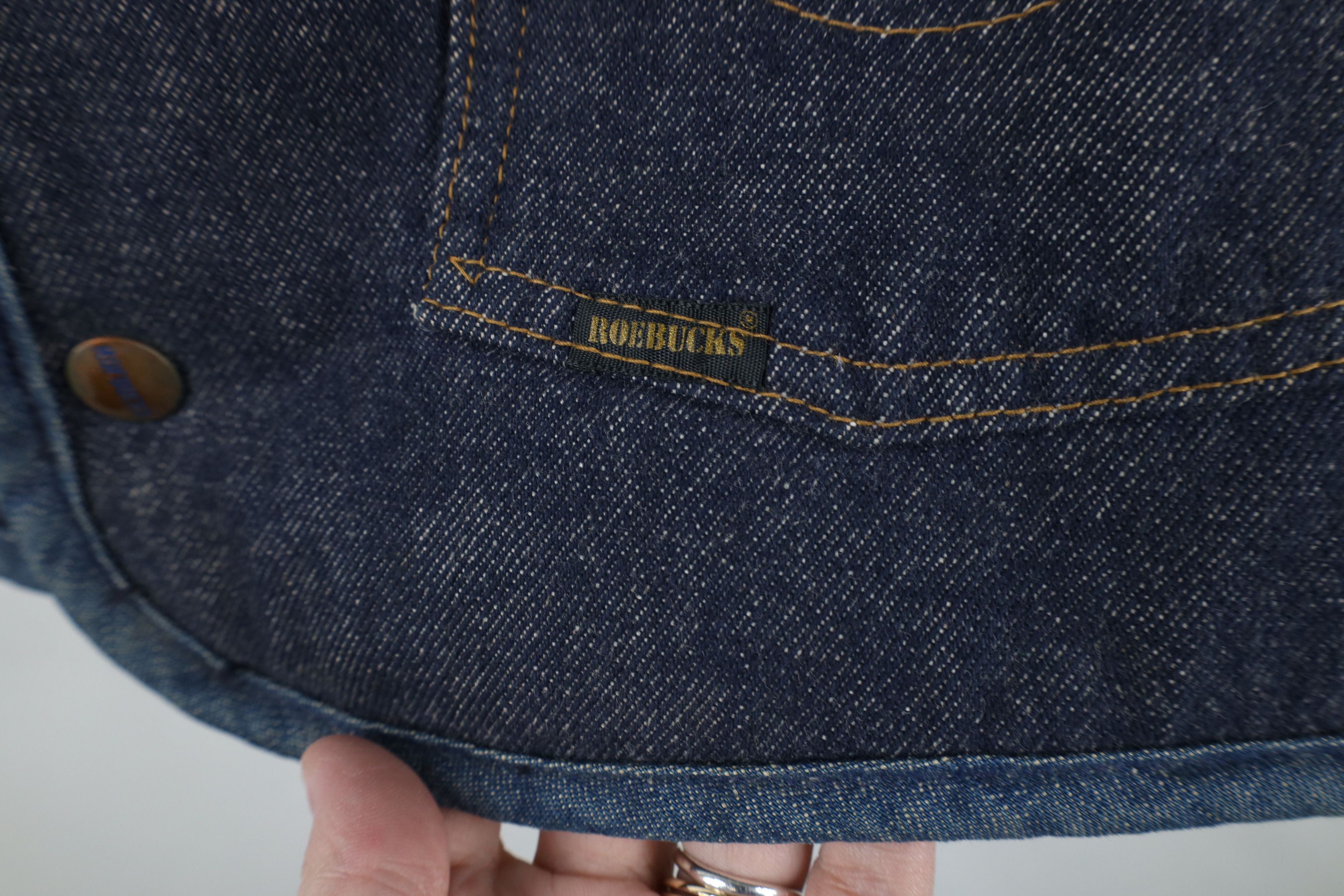Vintage Vintage 70s Streetwear Fleece Lined Denim Vest Jacket USA Size US XL / EU 56 / 4 - 4 Thumbnail