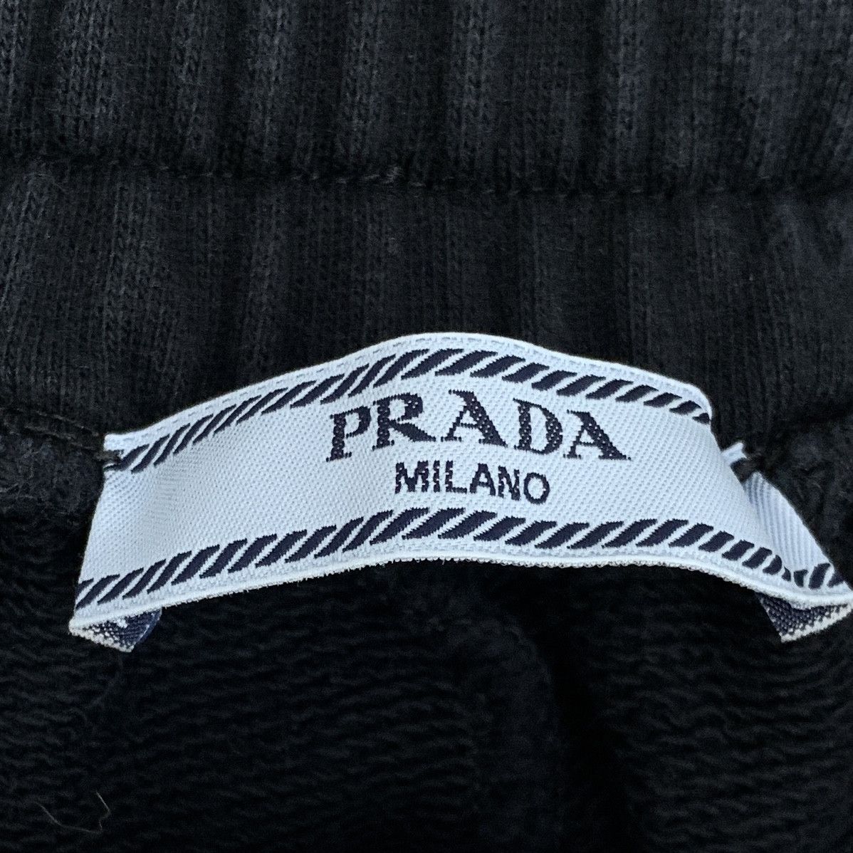 Prada Prada Triangle Logo Sequin Drawstring Shorts Black (M) Size 27" / US 4 / IT 40 - 5 Thumbnail