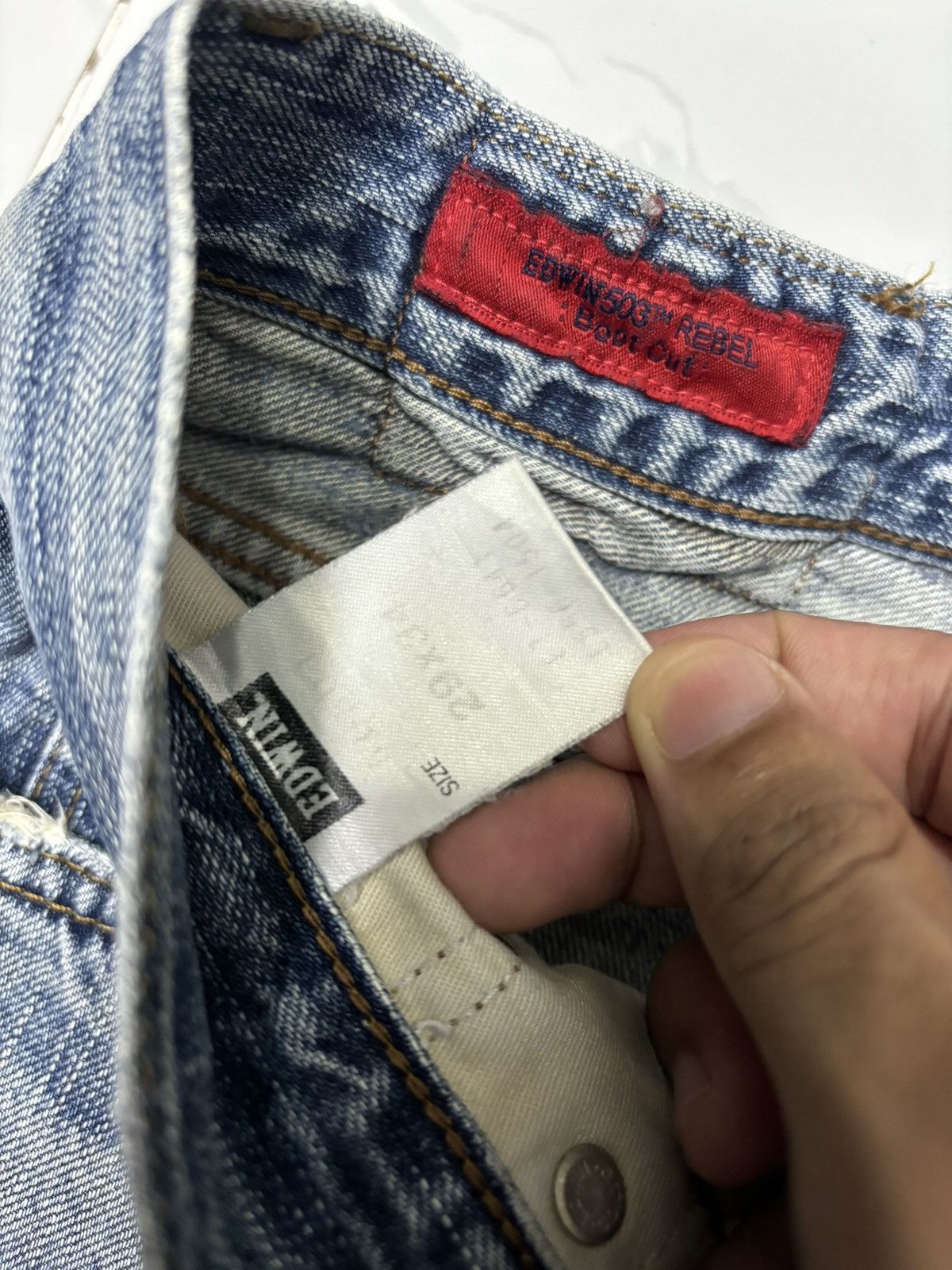 Edwin EDWIN REBEL BOOTCUT DISTRESSED FLARE DENIM JEANS Size US 29 - 8 Thumbnail