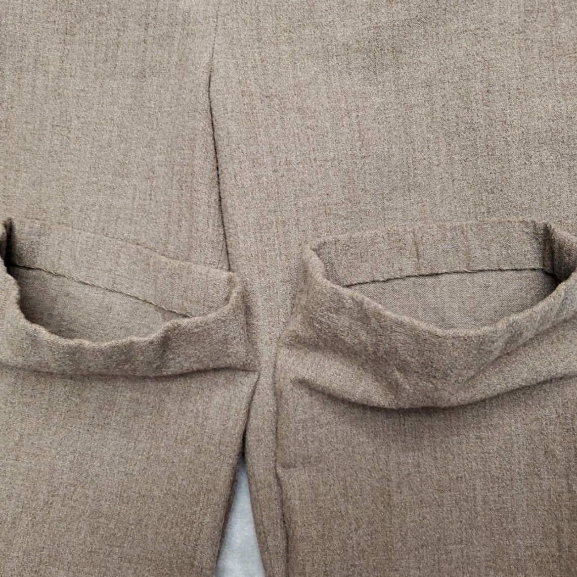 Vintage VINTAGE Geiger Pants Womens 29x29 Brown 90% Wool Classic Made in Australia Wool, Wool Blend Bottoms Casual Pockets Zip Ankle 30 Womens Size 30" / US 8 / IT 44 - 4 Thumbnail
