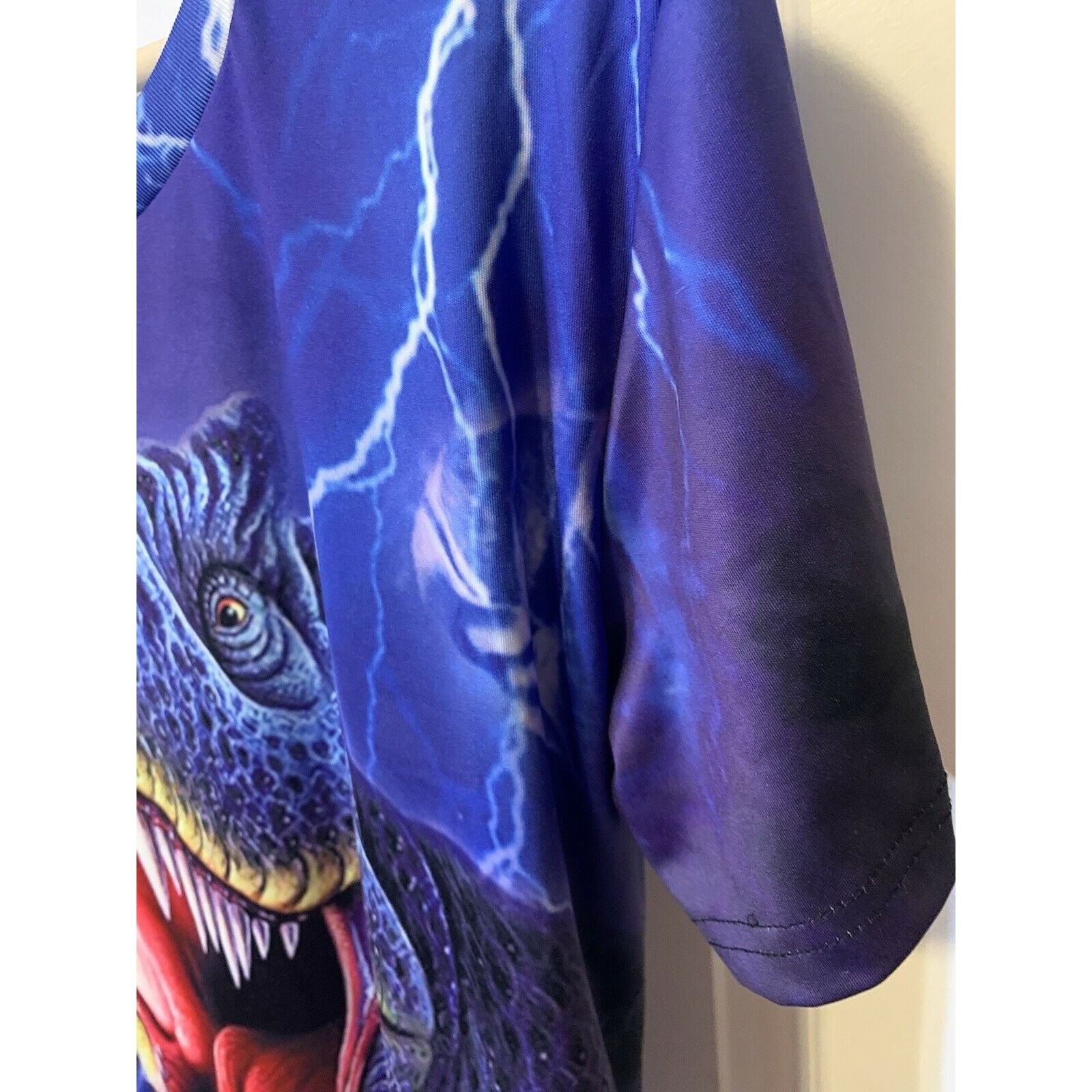 Other T REX Men’s Sz Large Allover Print T-Shirt Blue Size US L / EU 52-54 / 3 - 7 Thumbnail