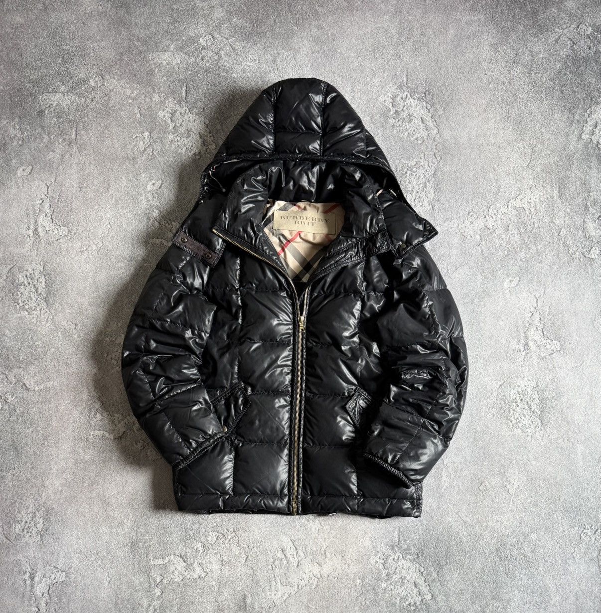 Burberry Burberry Black Label Hooded Stirling Fur Goose Down