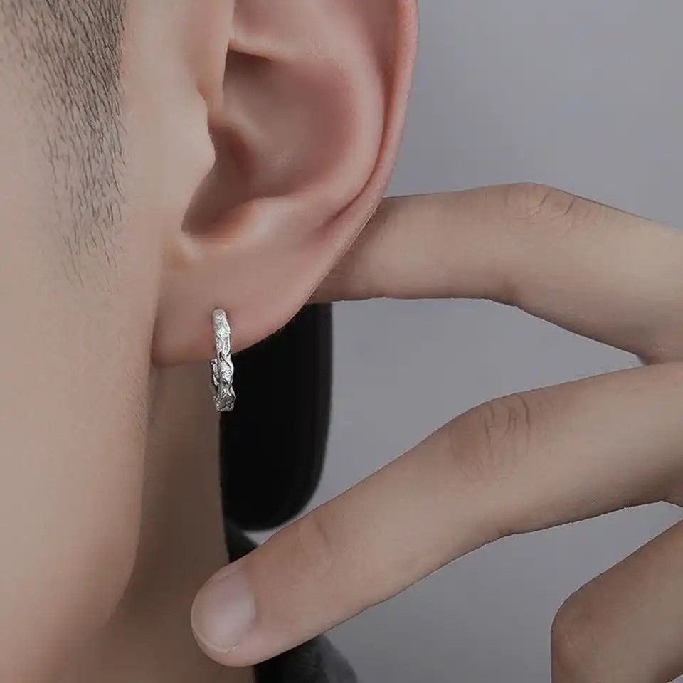 Designer × Jewelry × Vintage Geometric Irregular Ear Buckle Hip Hop Earring Size ONE SIZE - 3 Thumbnail