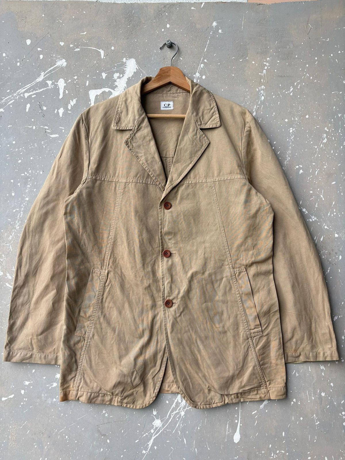 C.P. Company Vintage 90s C.P. Company Cotton Canvas Workwear Parka Blazer Size US L / EU 52-54 / 3 - 5 Thumbnail