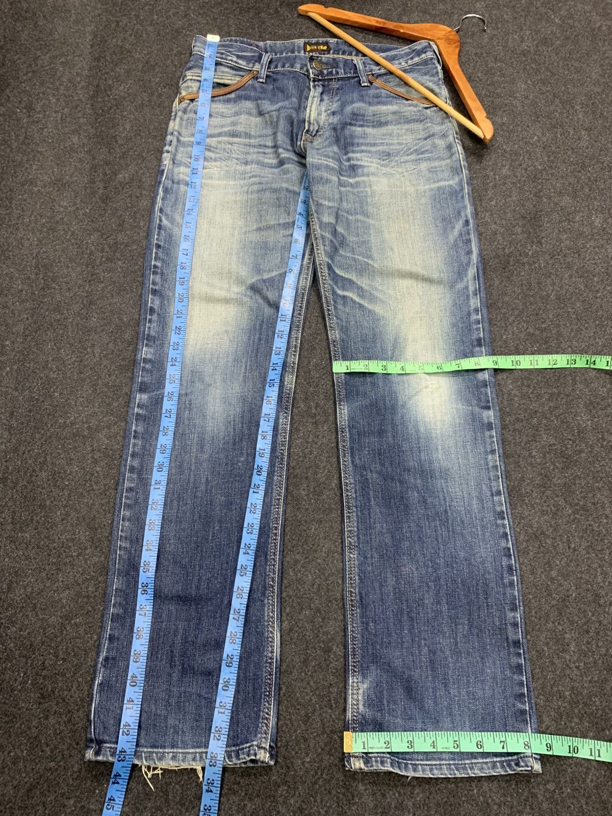 Edwin EDWIN Blue Trip Distressed Denim Jeans Flap Pocket Size US 32 / EU 48 - 4 Thumbnail